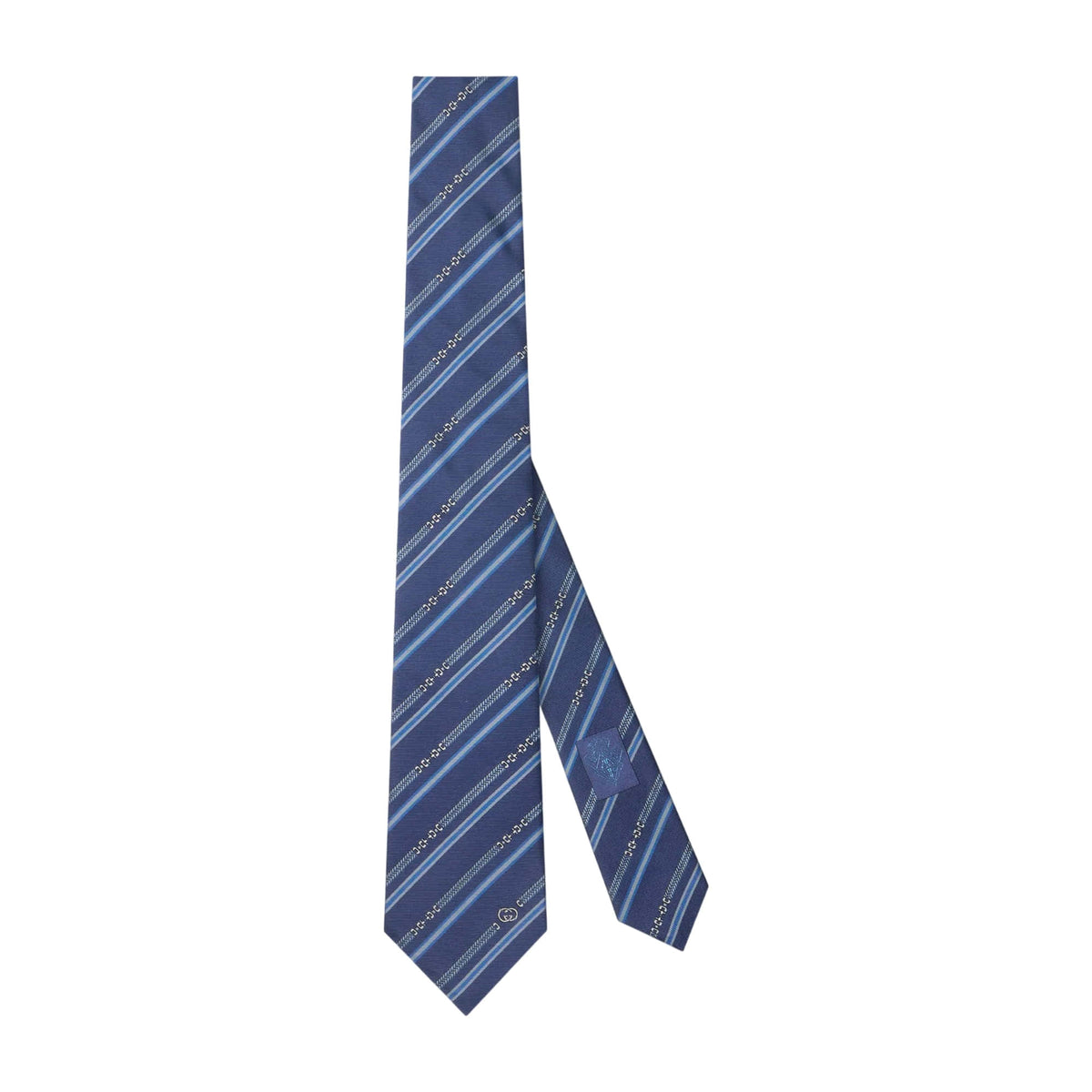 Gucci Interlocking G Horsebit Belt Silk Tie