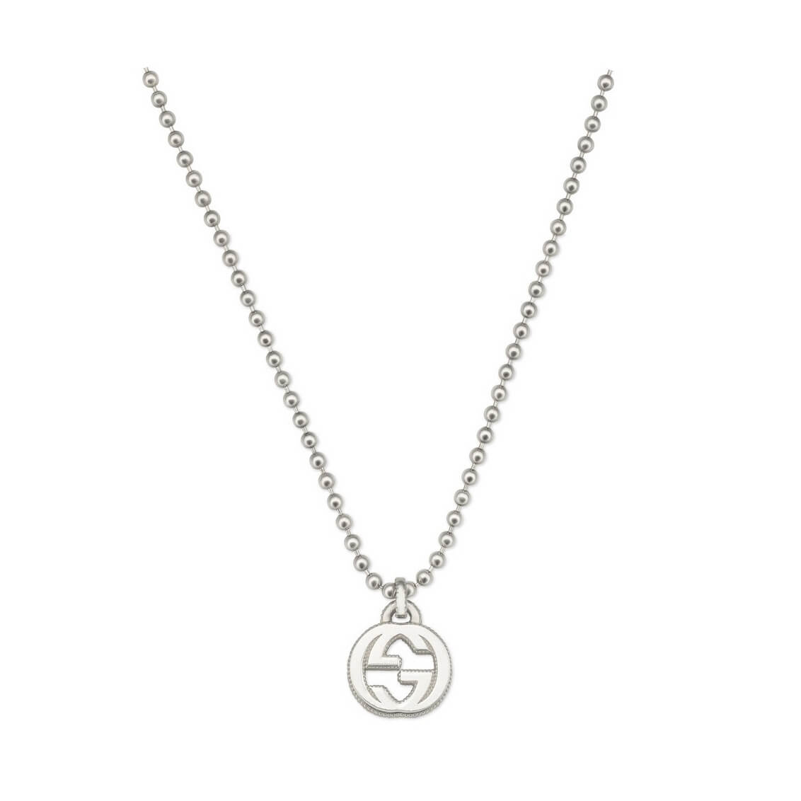 Gucci Interlocking G Necklace In Silver