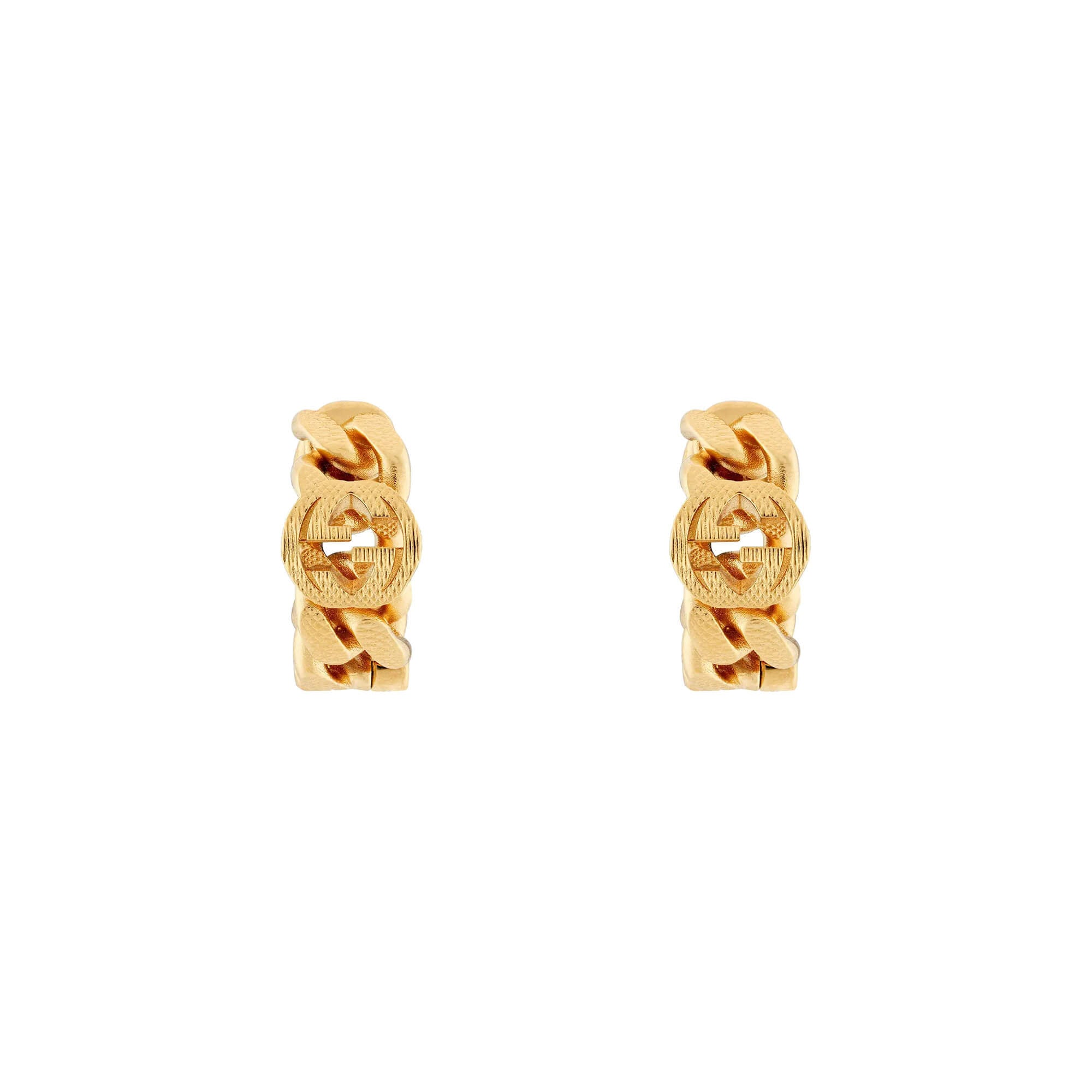 Gucci Interlocking Hoop Earrings