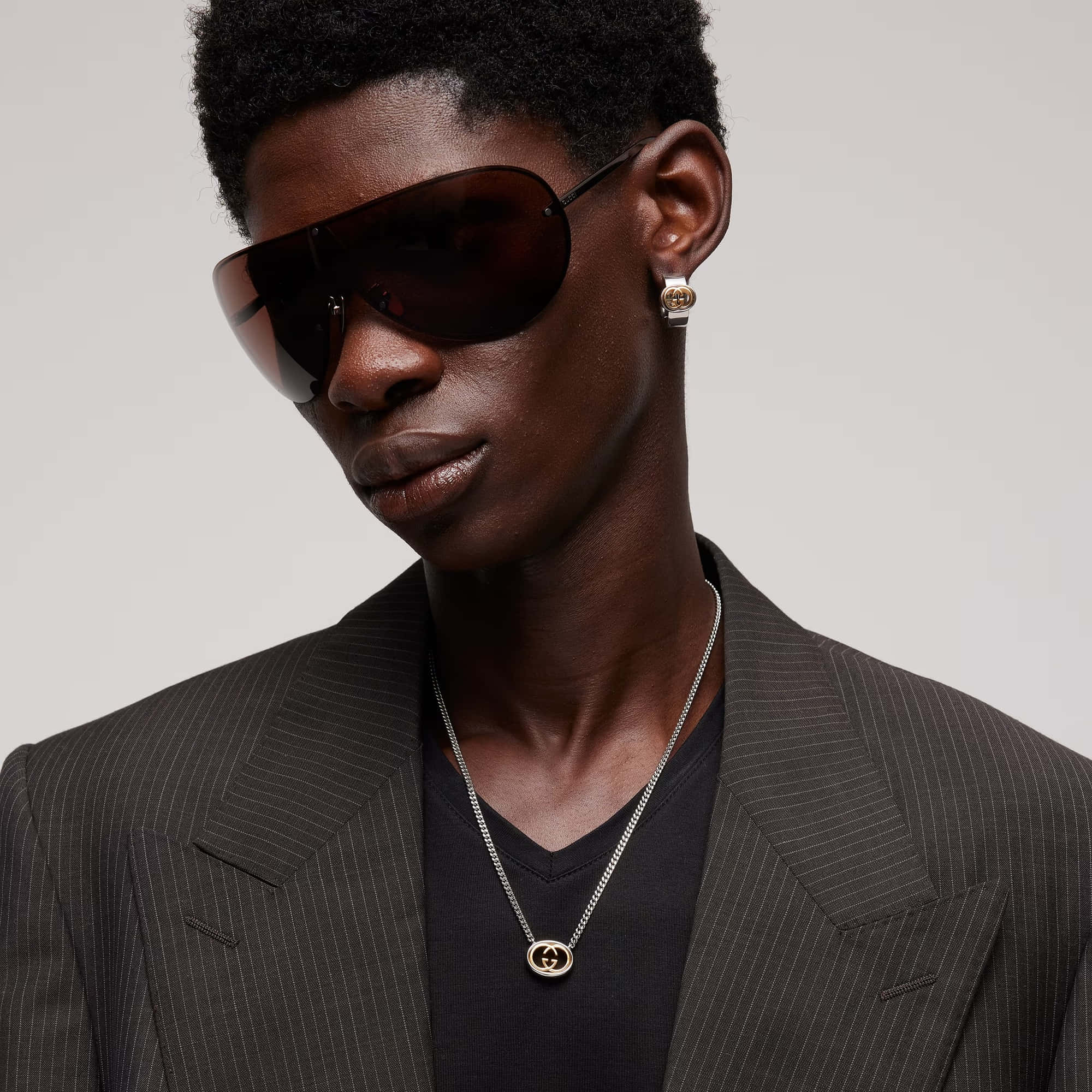 Gucci Interlocking Pendant Chain Necklace