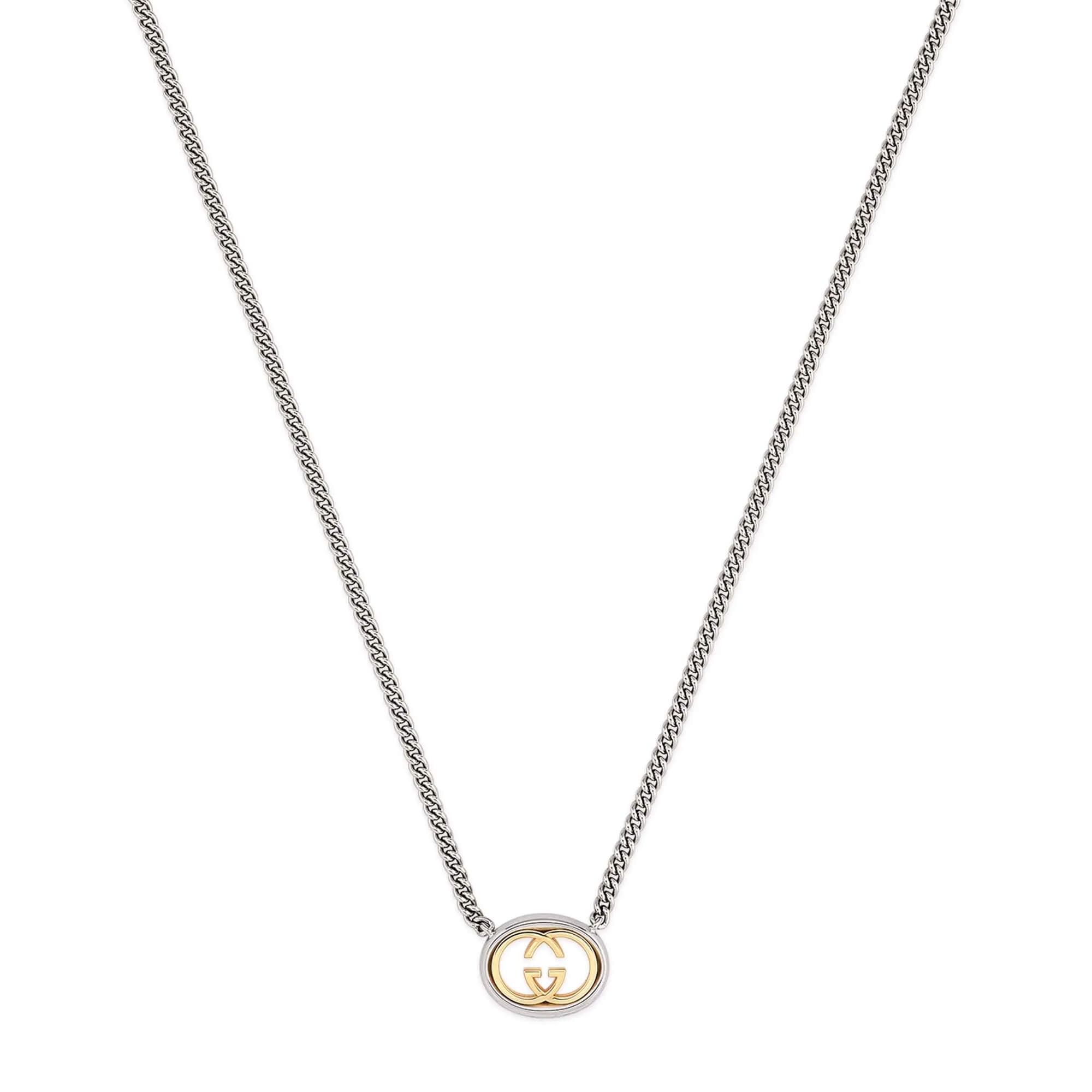 Gucci Interlocking Pendant Chain Necklace
