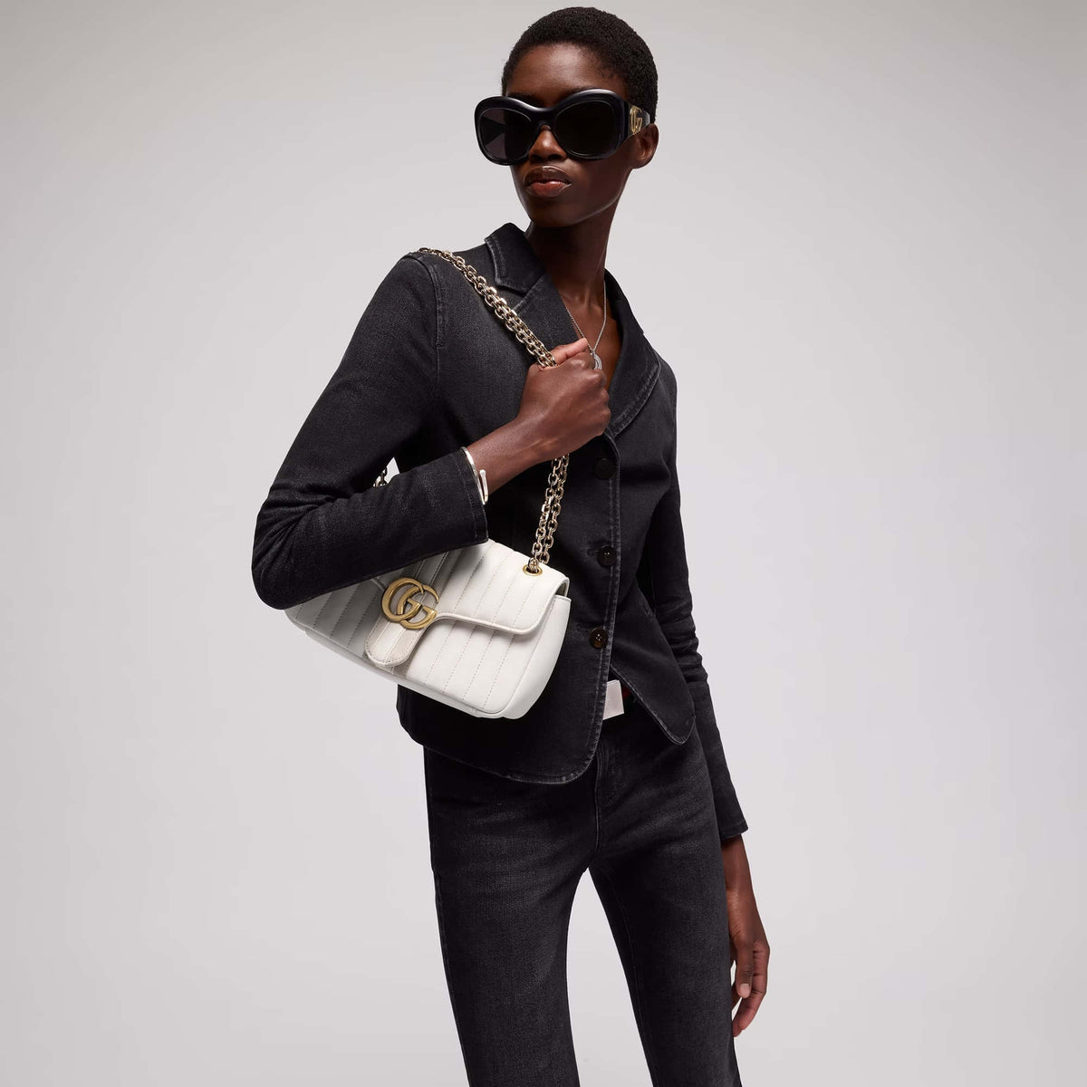 Gucci Jetset GG Marmont Medium Shoulder Bag