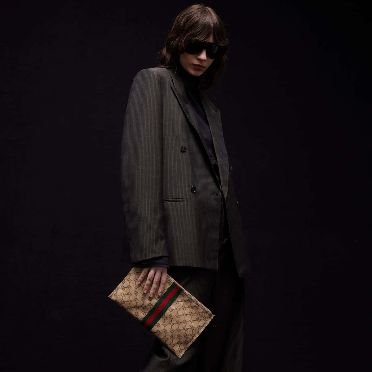 Gucci Large Pouch With Web