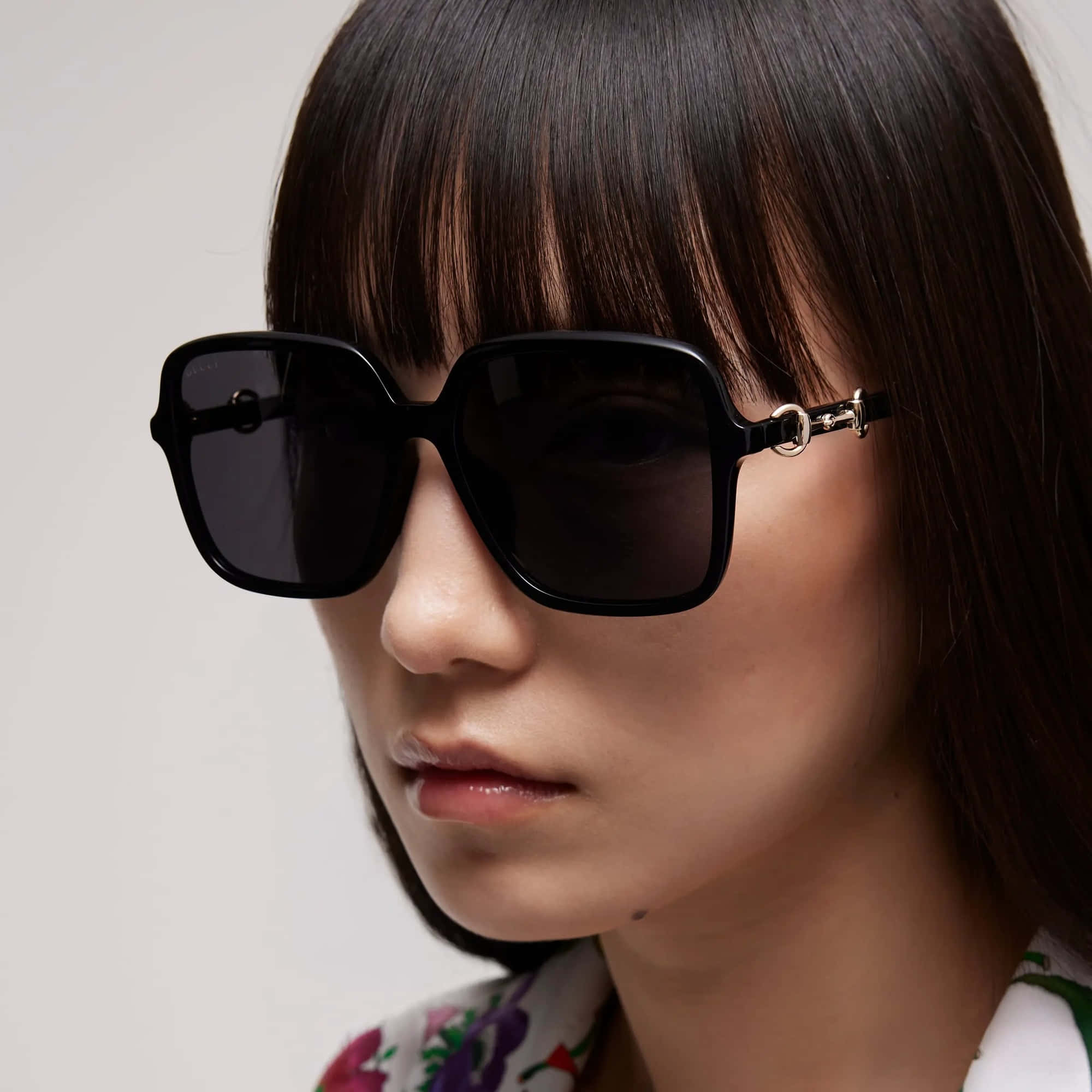 Gucci Low Nose Bridge Fit Butterfly Sunglasses