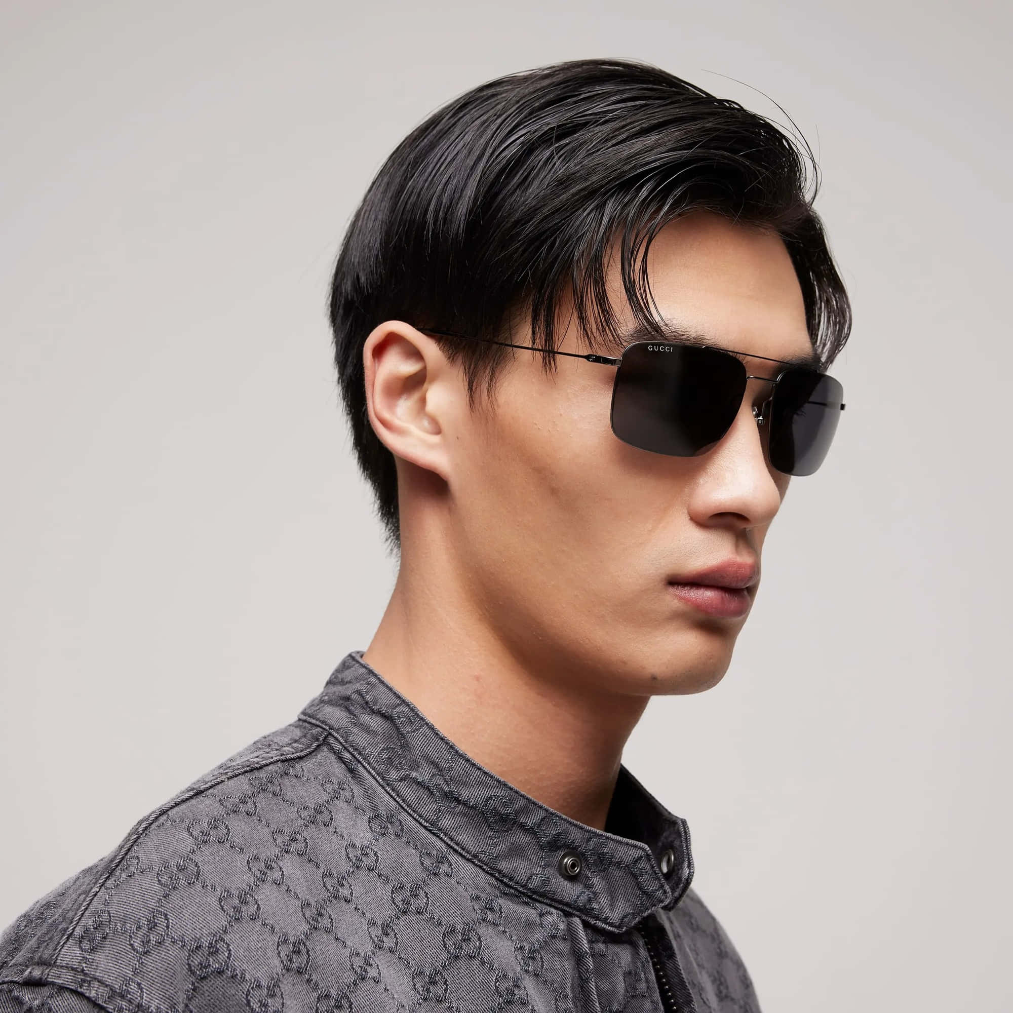 Gucci Low Nose Bridge Fit Navigator Sunglasses