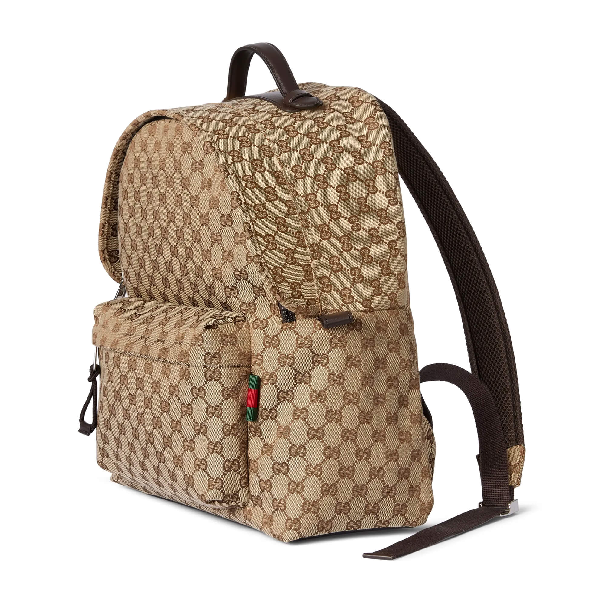Gucci Medium GG Backpack With Web