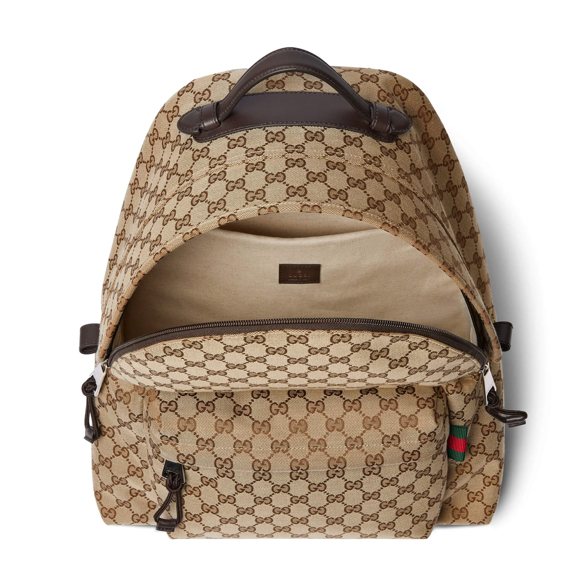 Gucci Medium GG Backpack With Web