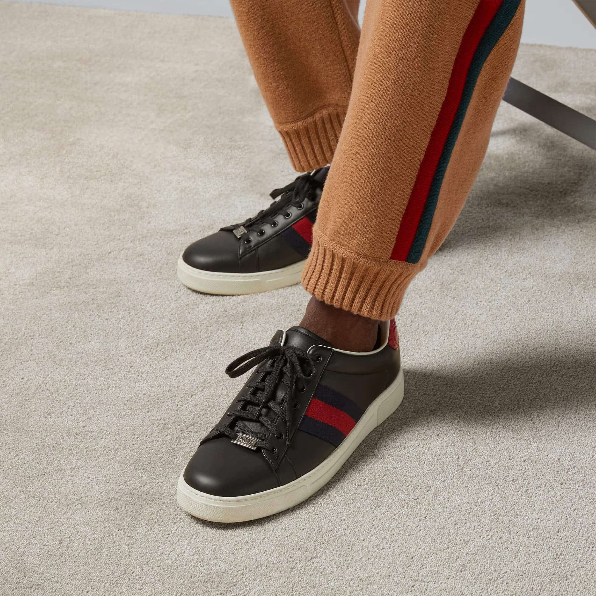 Gucci Men’s Ace Sneaker With Web