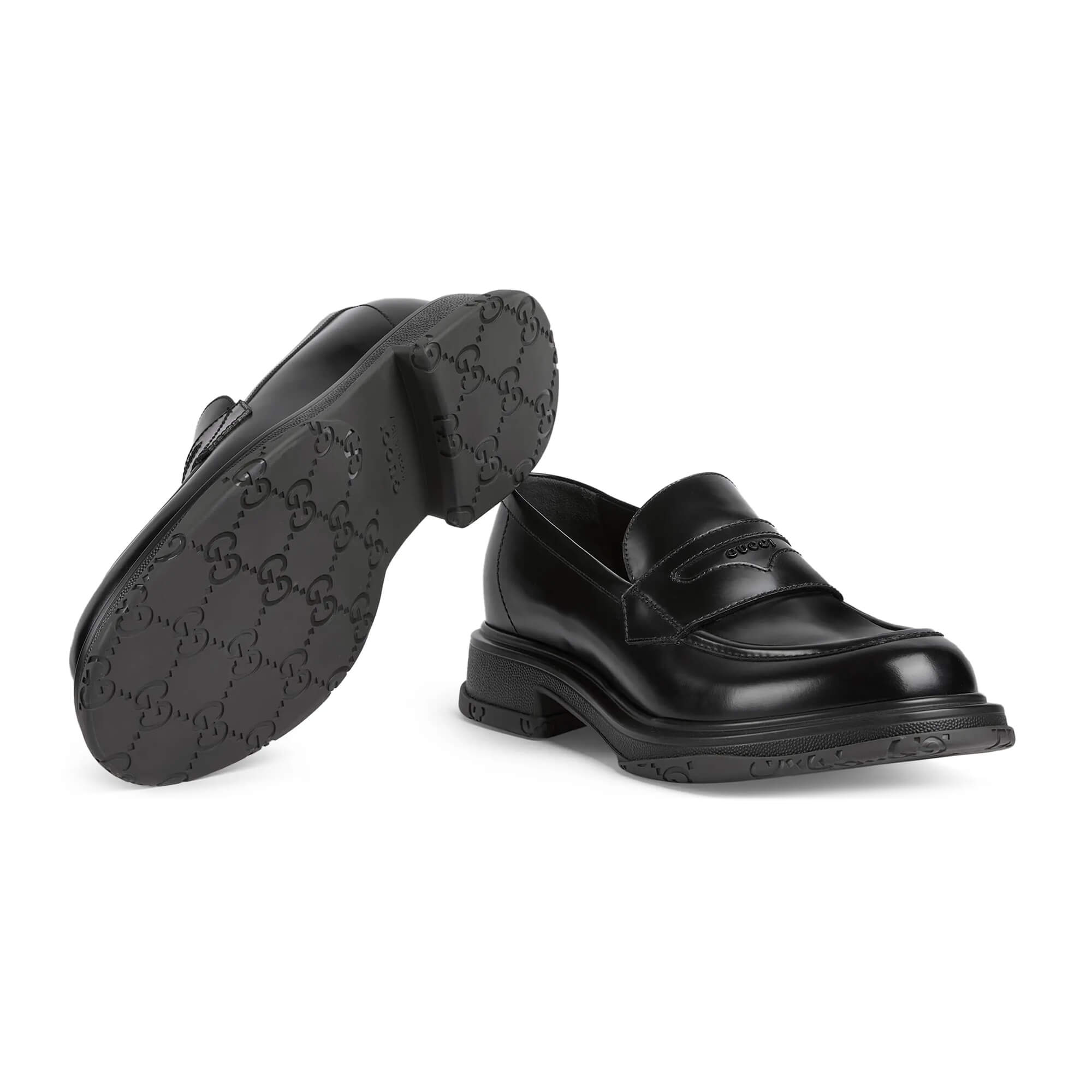 Gucci Men's Loafer With Tonal Logo