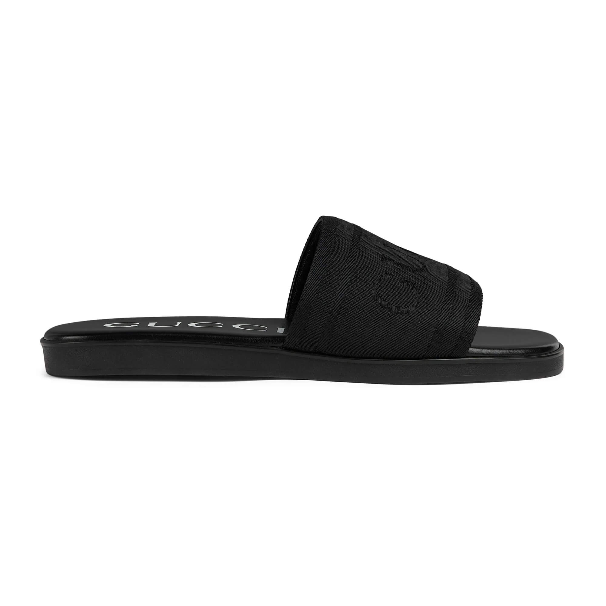 Gucci Men's Slide Sandal With Tonal Logo