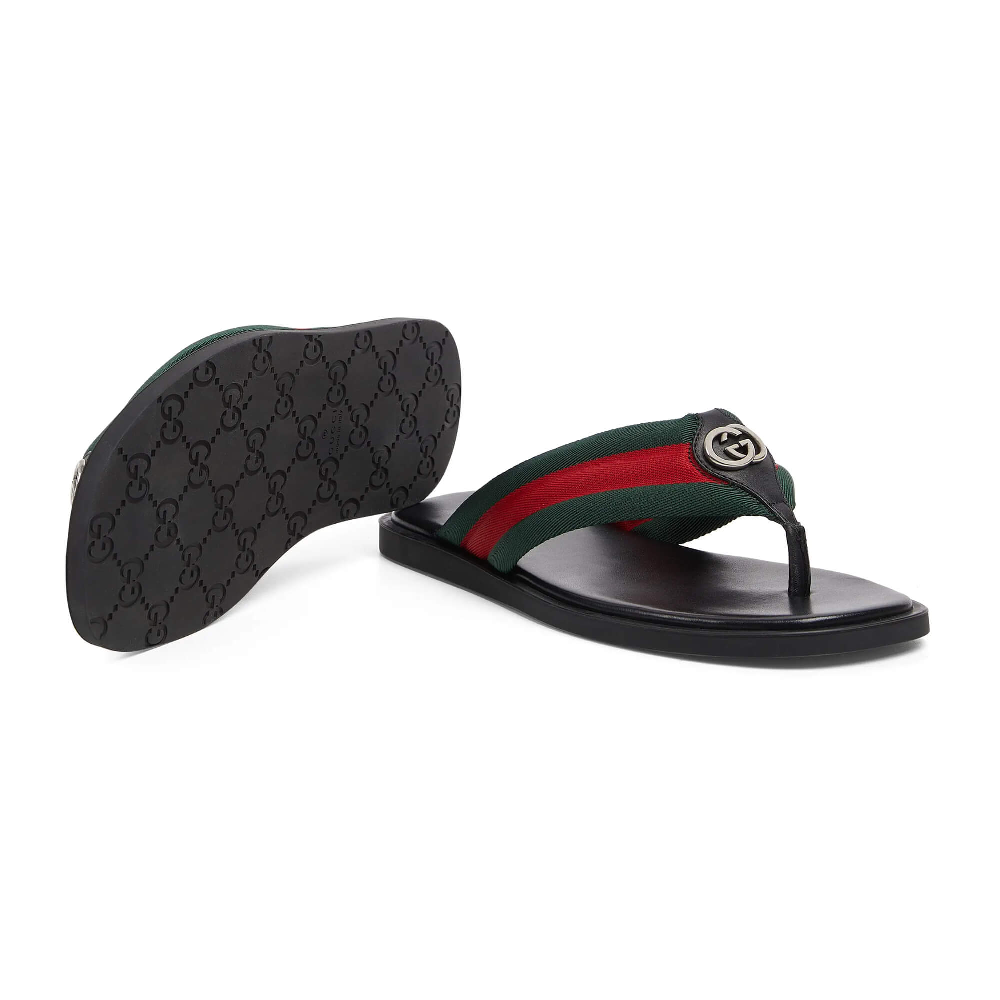 Gucci Men's Thong Sandal With Interlocking G