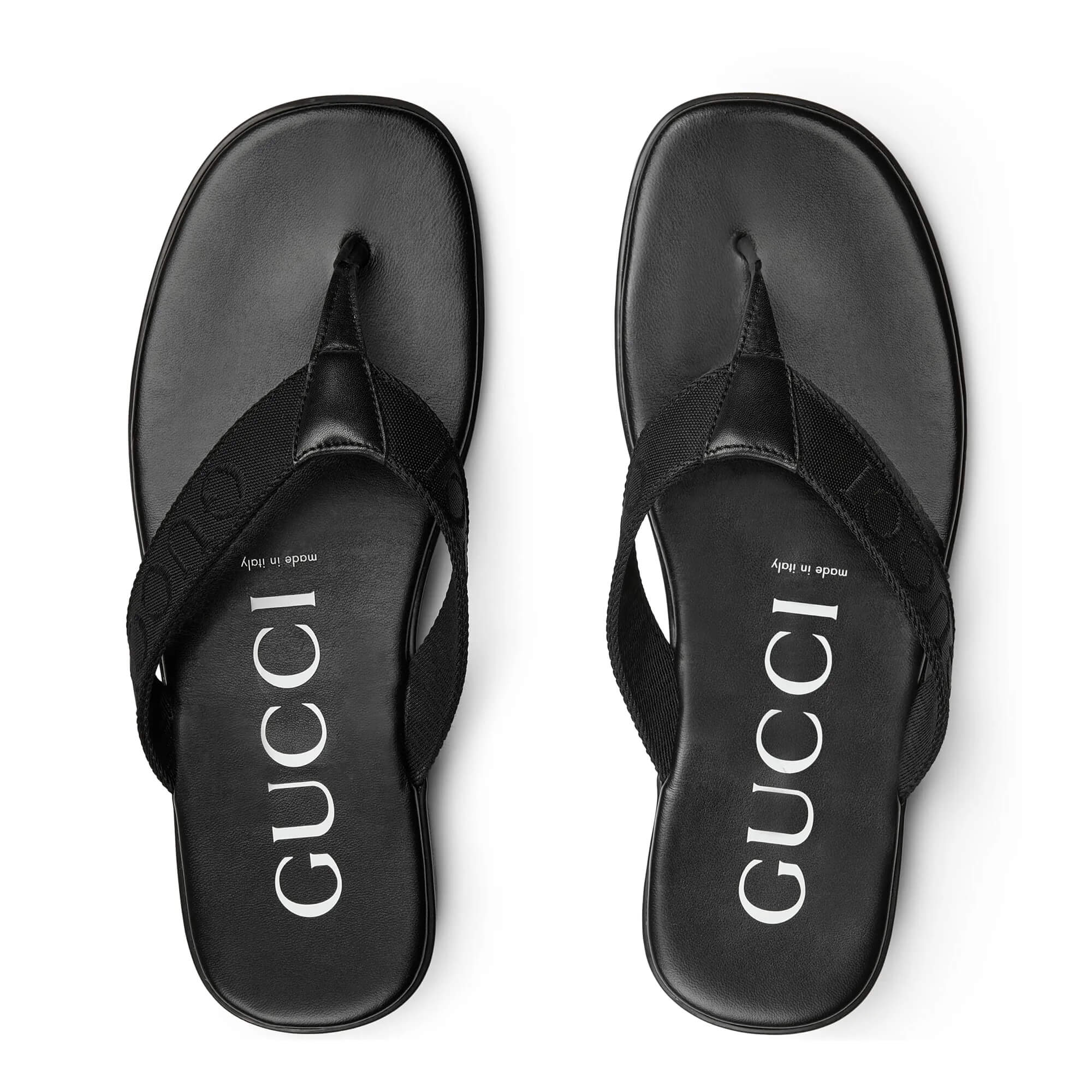 Gucci Men's Thong With Tonal Logo