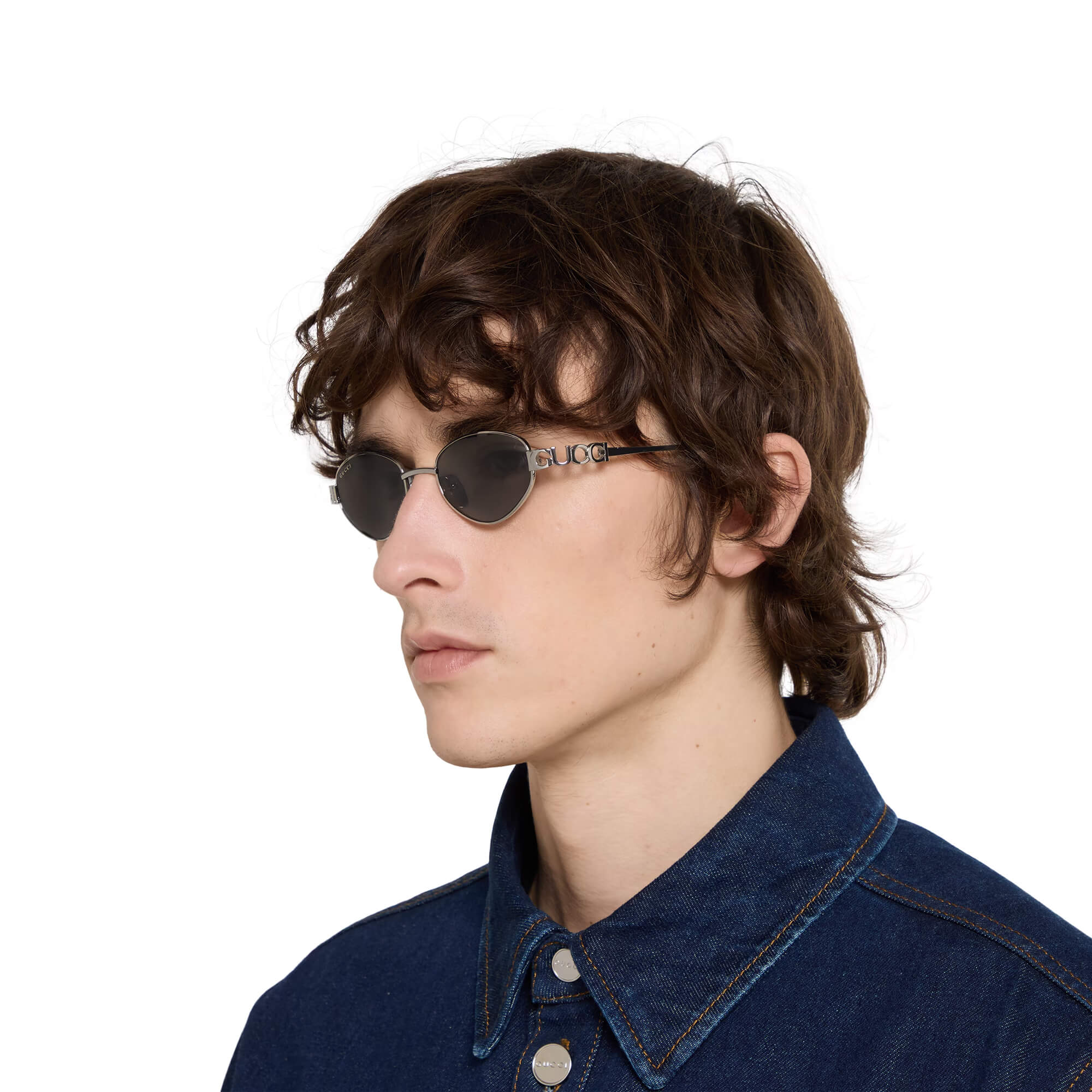 Gucci Oval Frame Sunglasses