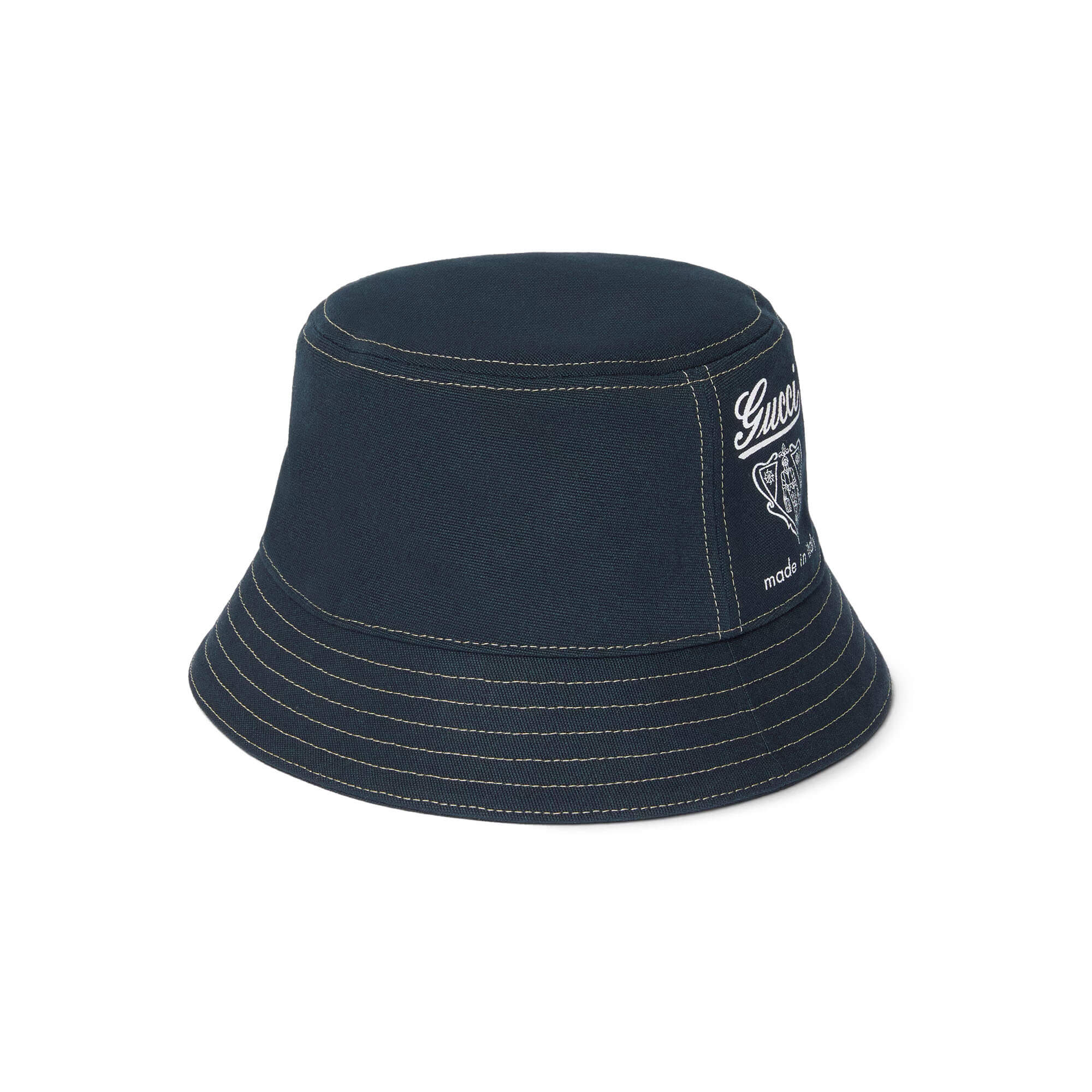 Gucci Printed Cotton Canvas Bucket Hat