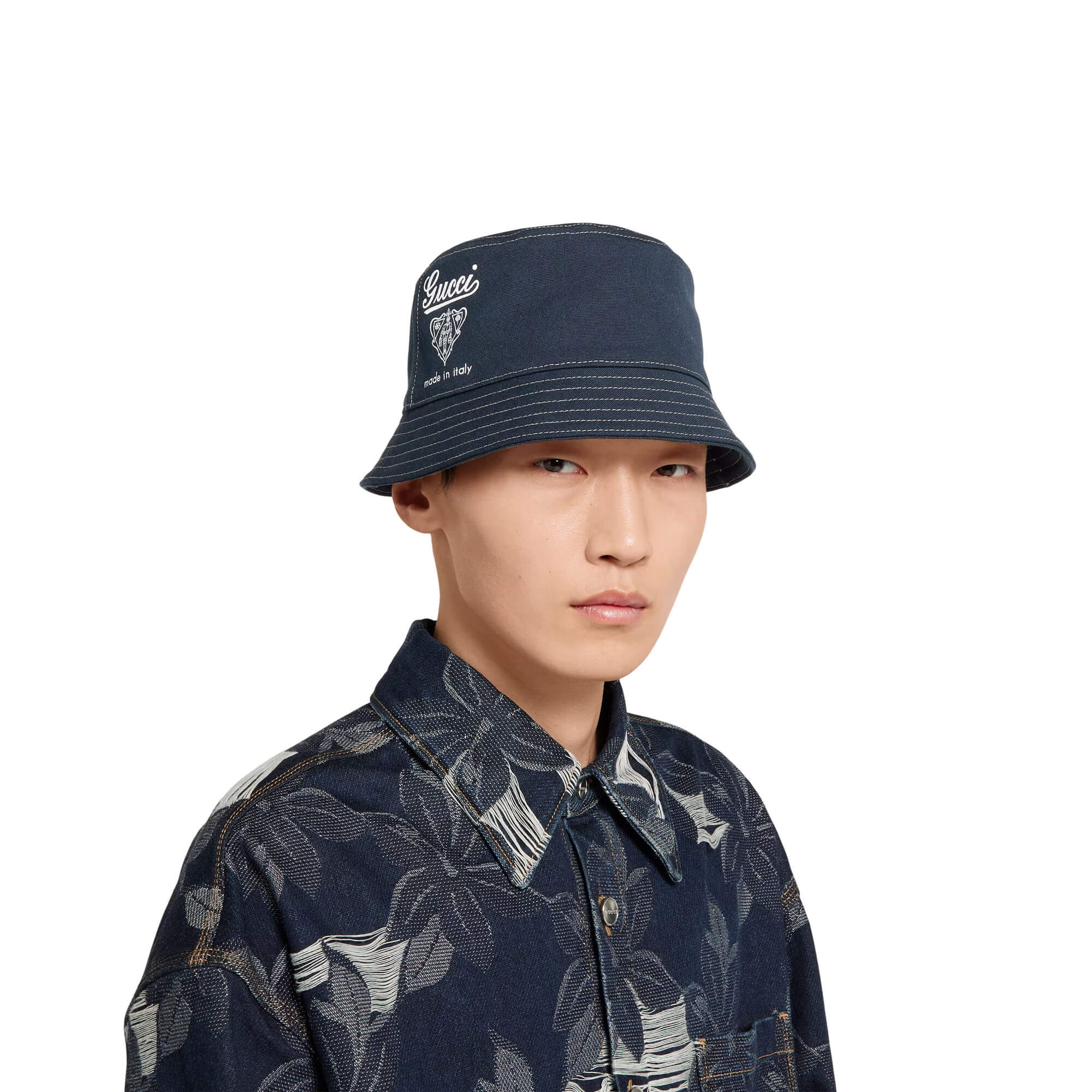 Gucci Printed Cotton Canvas Bucket Hat