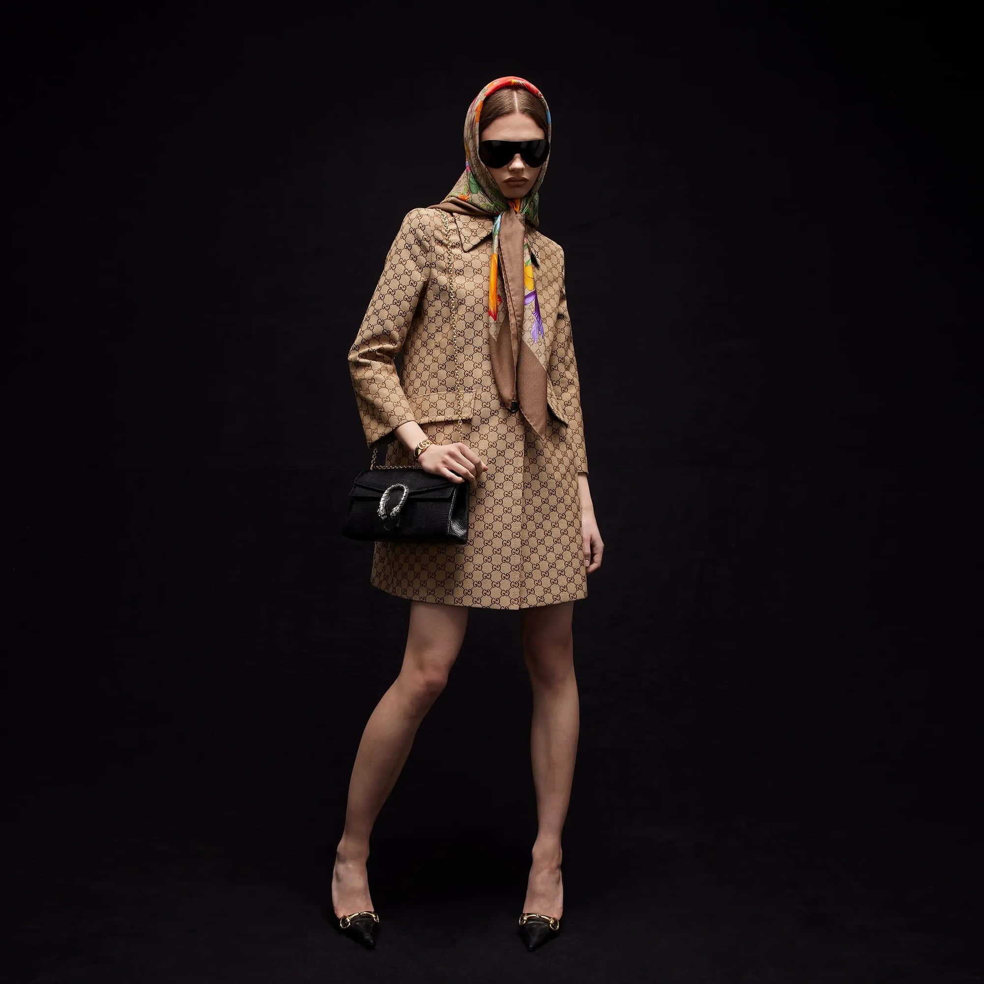 Gucci Printed GG Shawl
