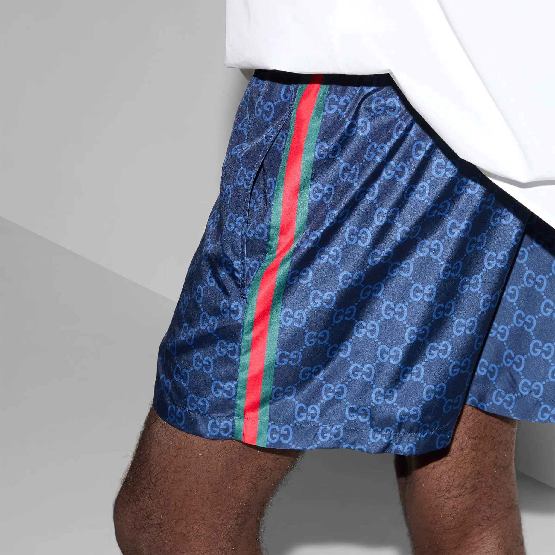 Gucci Printed Poplin Tech Swim Shorts
