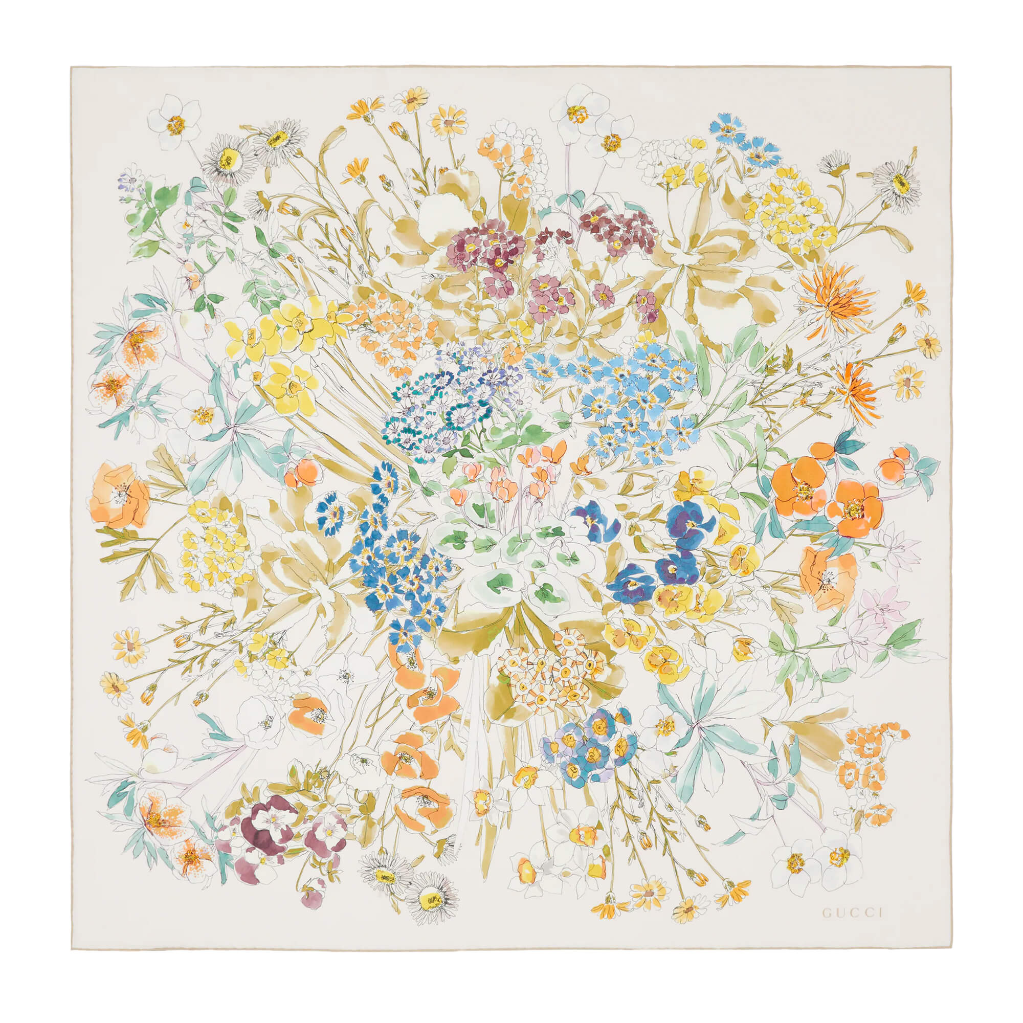 Gucci Printed Silk Twill Carré