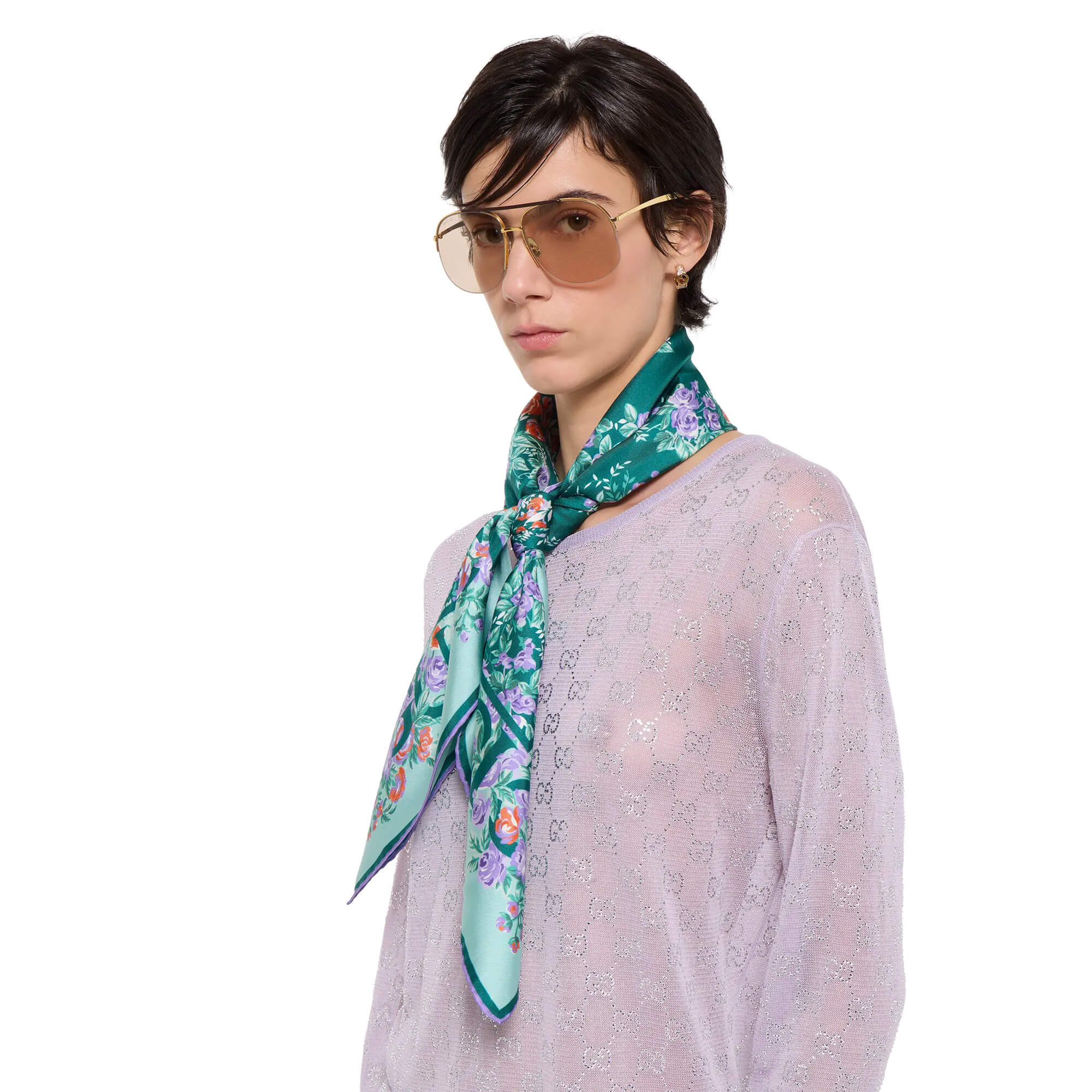 Gucci Printed Silk Twill Carré