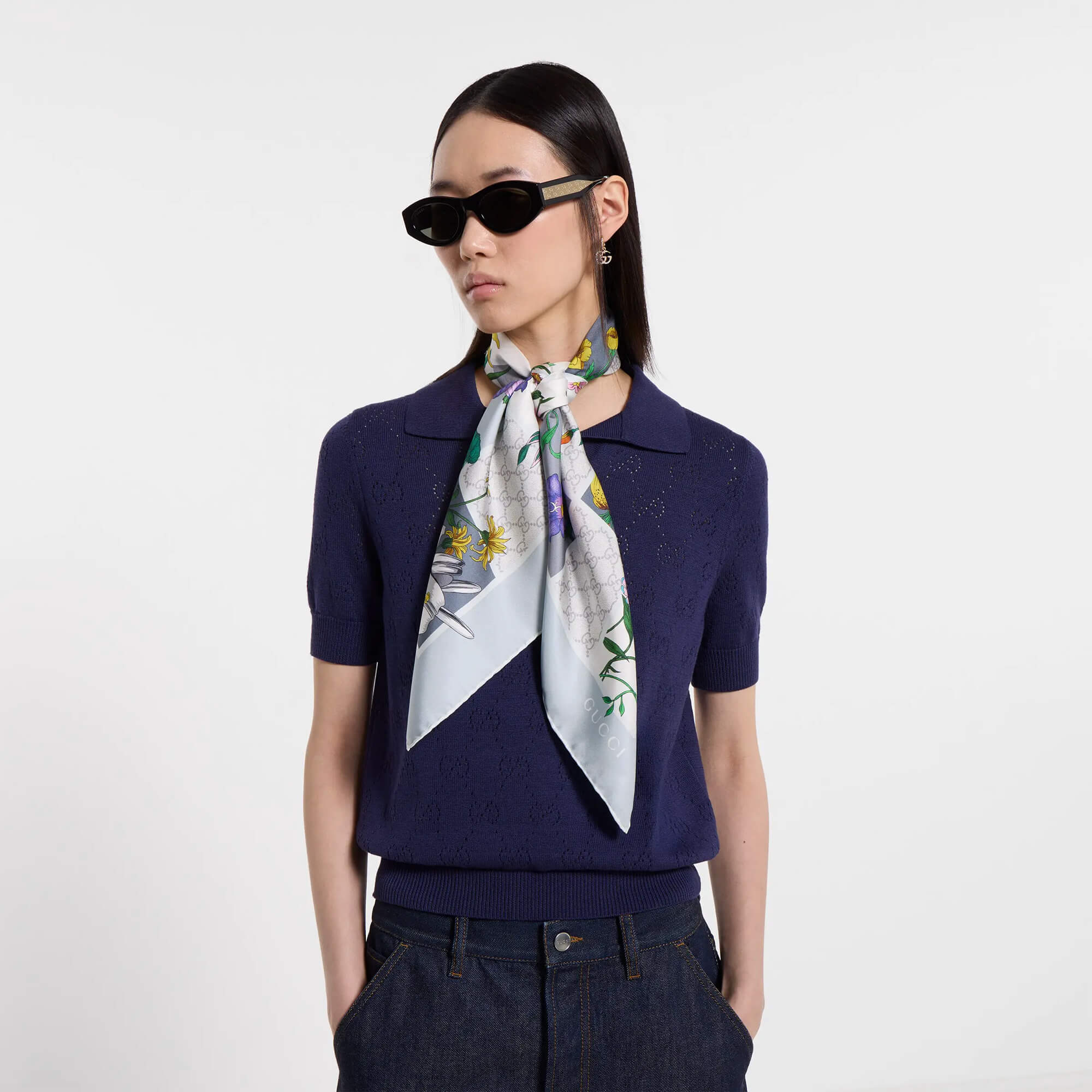 Gucci Printed Silk Twill Carré