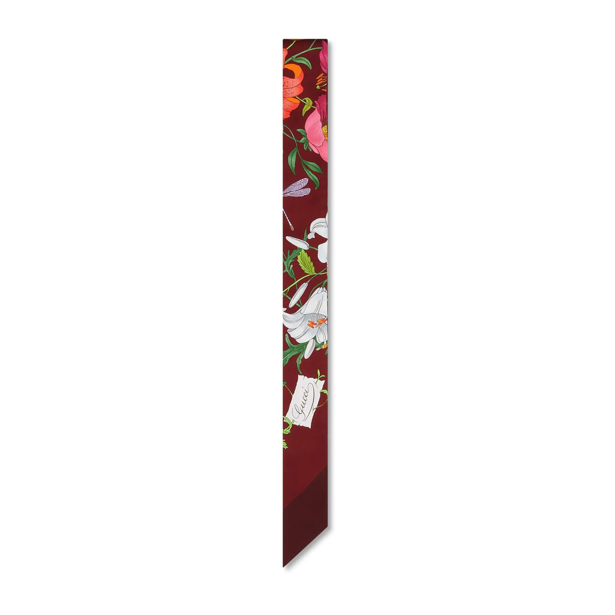 Gucci Printed Silk Twill Neck Bow
