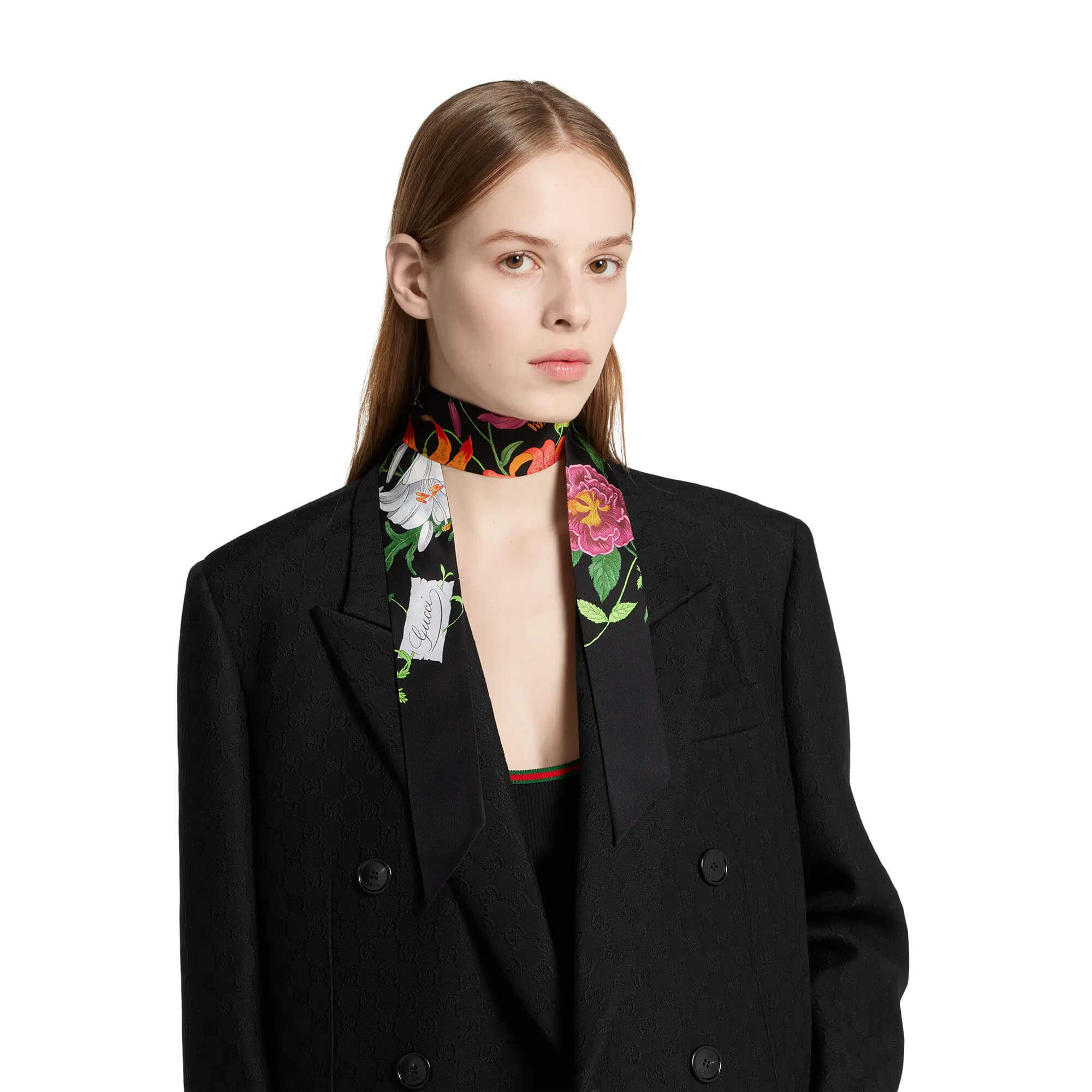 Gucci Printed Silk Twill Ribbon