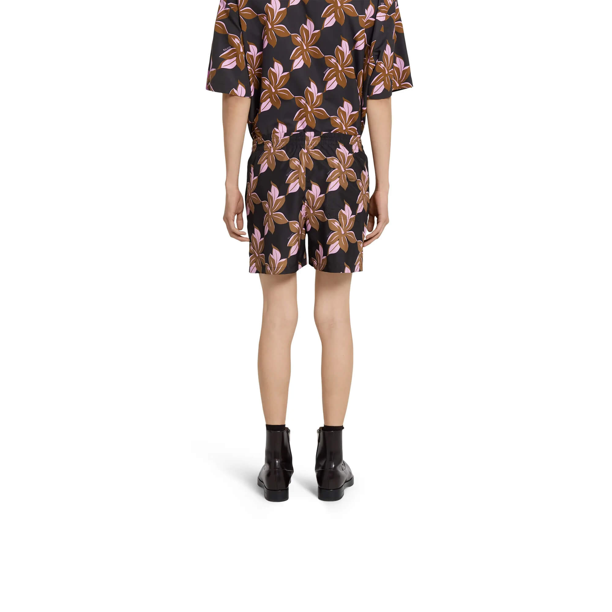 Gucci Printed Technical Poplin Swim Short