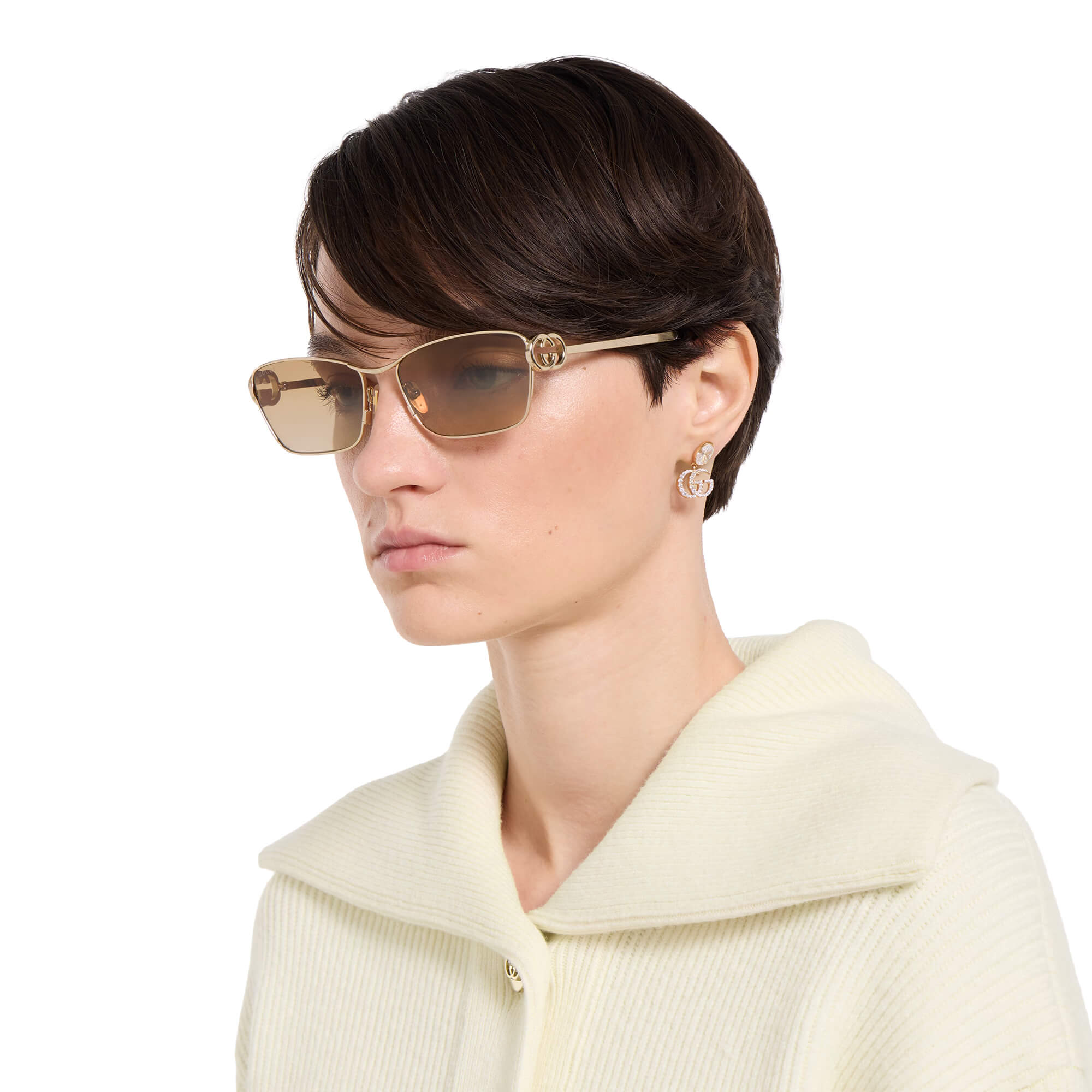 Gucci Rectangular Frame Sunglasses