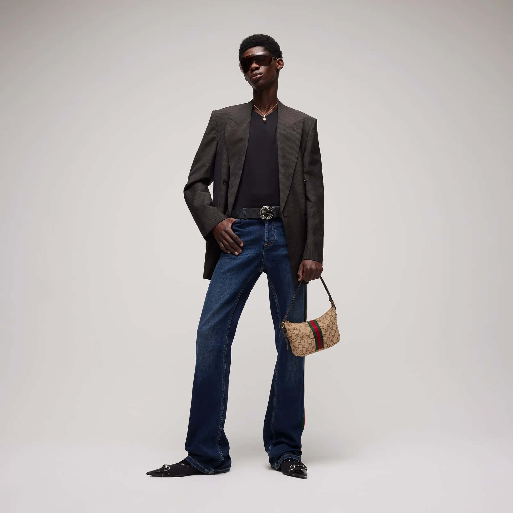 Gucci Reversible Belt With Interlocking G Buckle