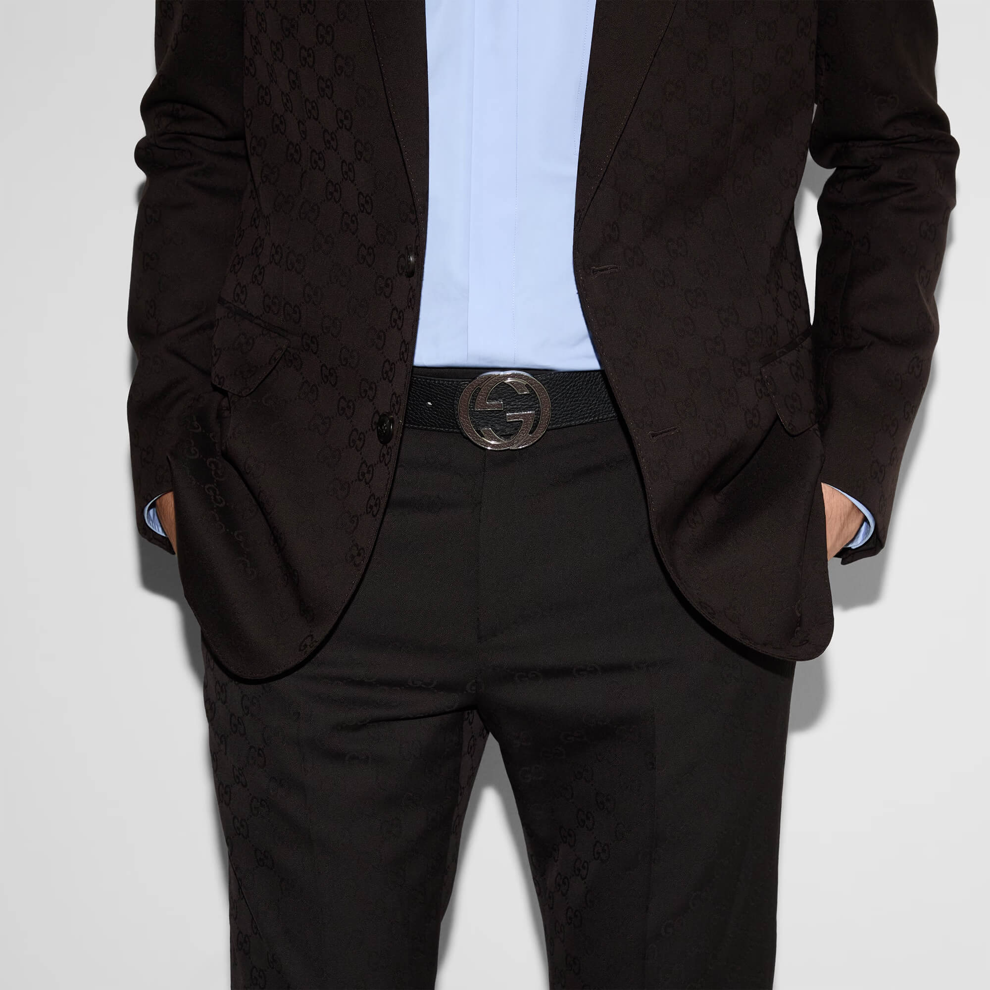 Gucci Reversible Belt With Interlocking G Buckle