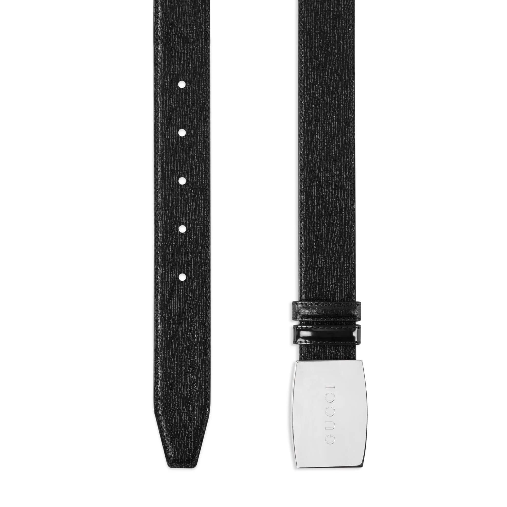 Gucci Reversible Belt With Plaque Buckle