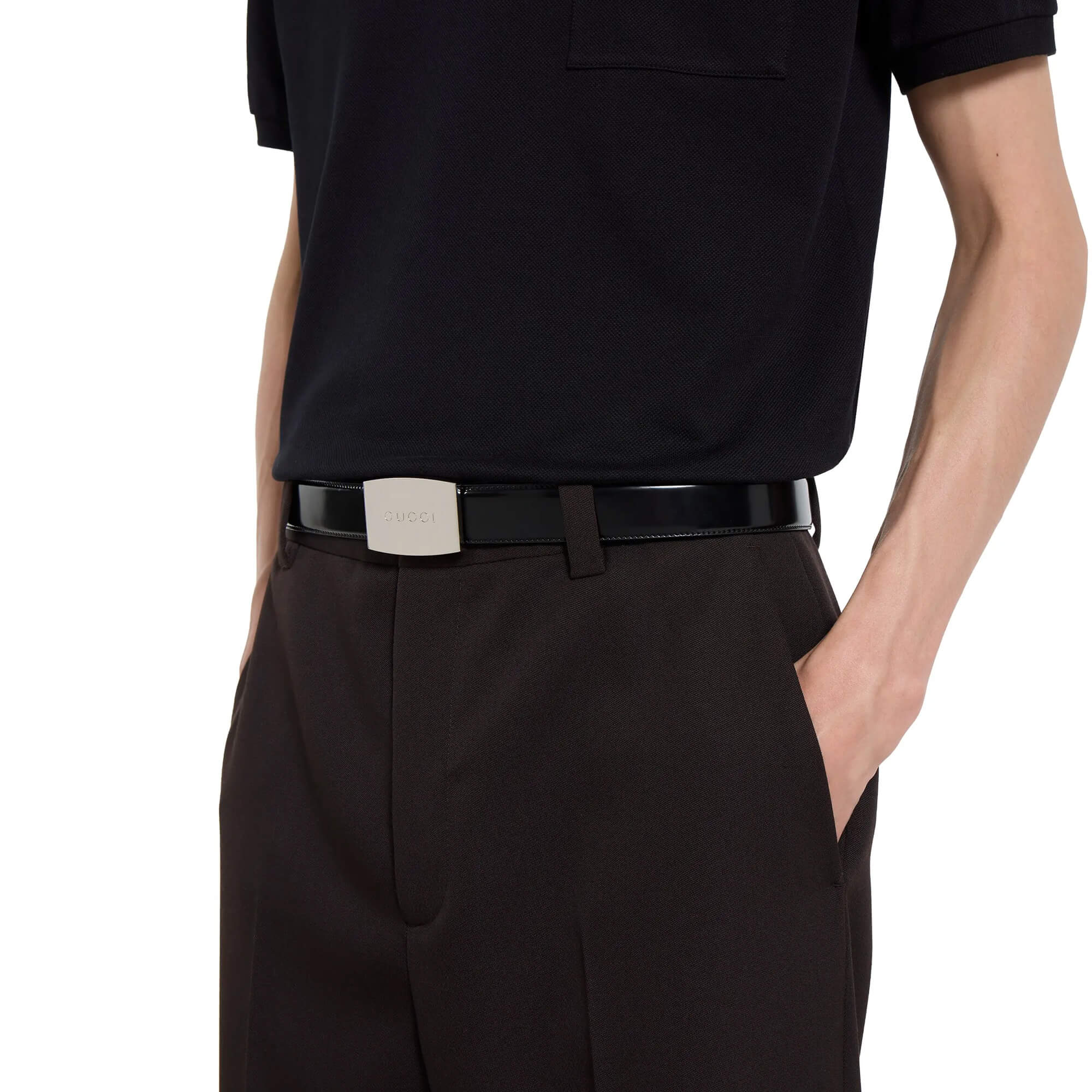 Gucci Reversible Belt With Plaque Buckle