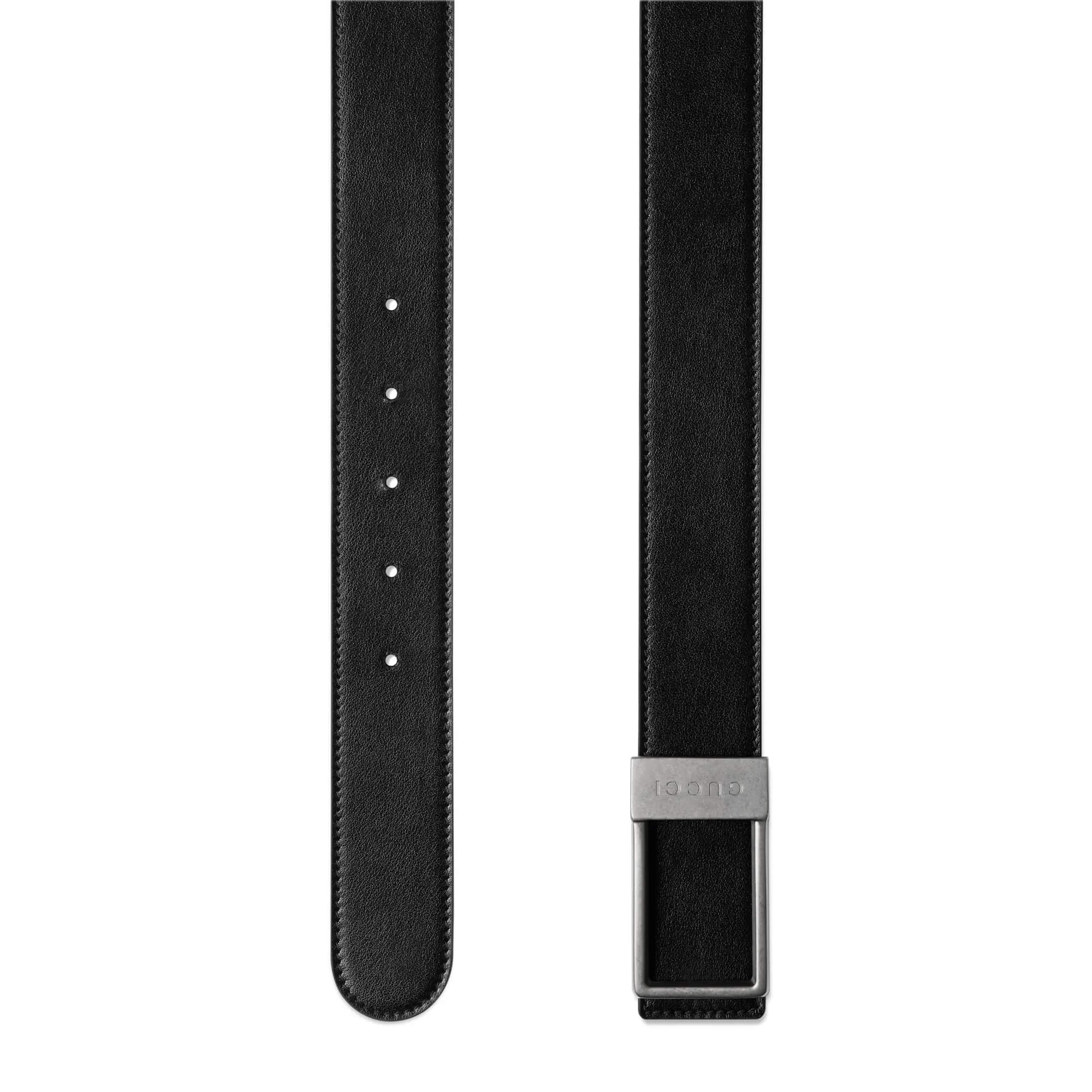 Gucci Reversible Belt With Rectangular Buckle