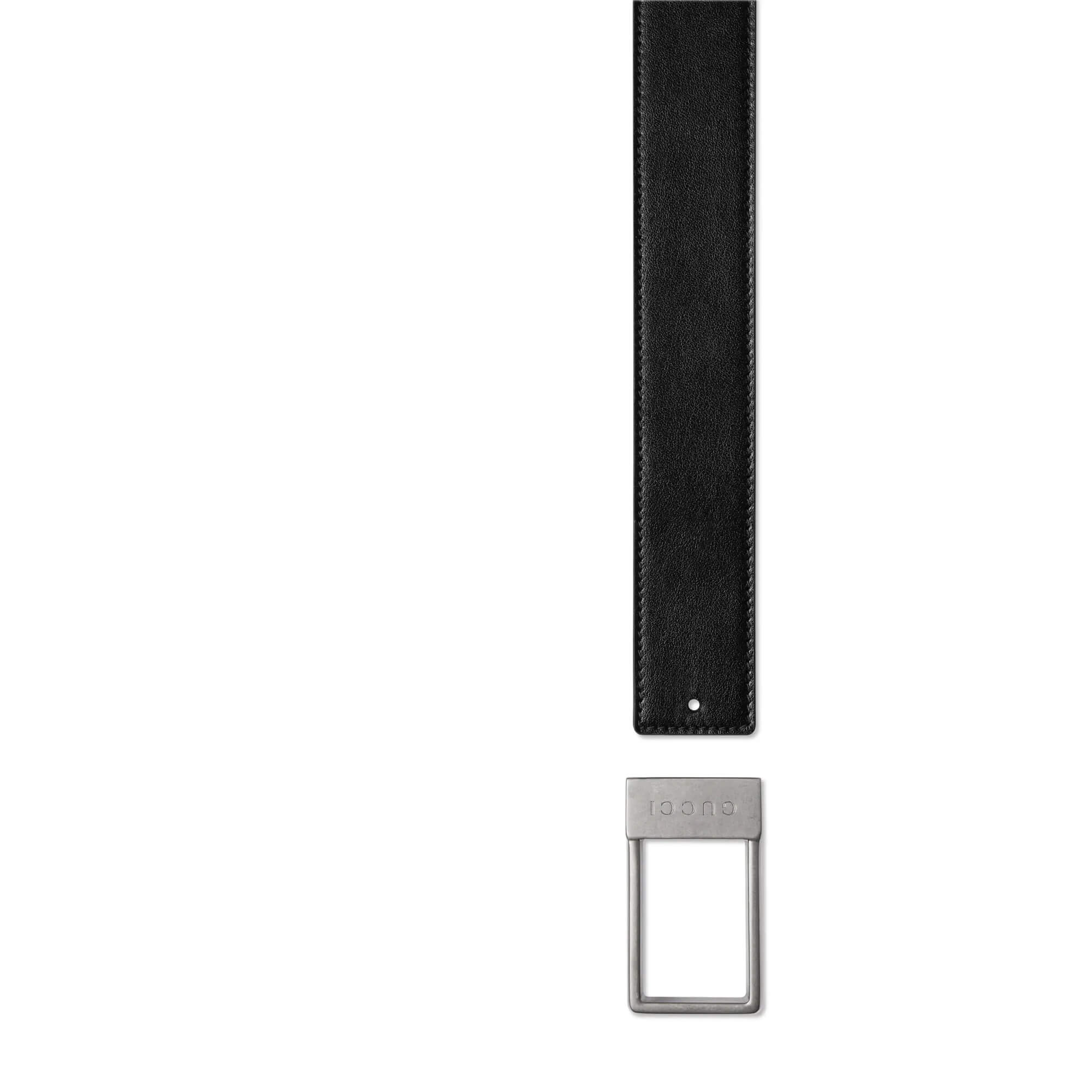 Gucci Reversible Belt With Rectangular Buckle