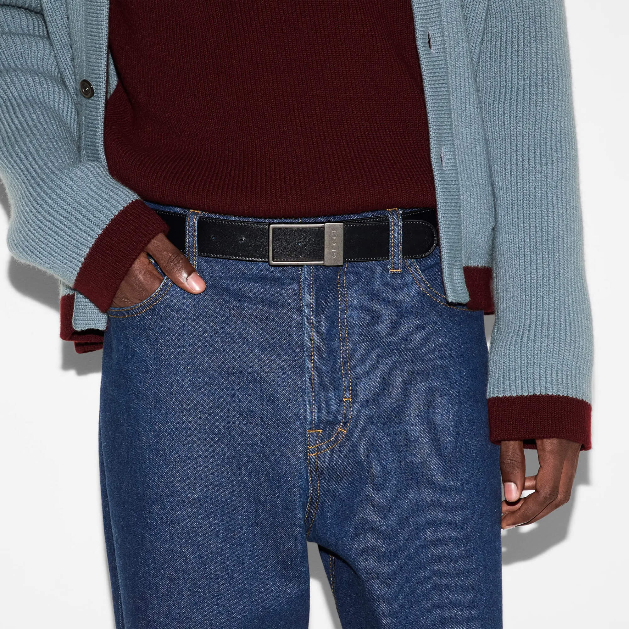 Gucci Reversible Belt With Rectangular Buckle