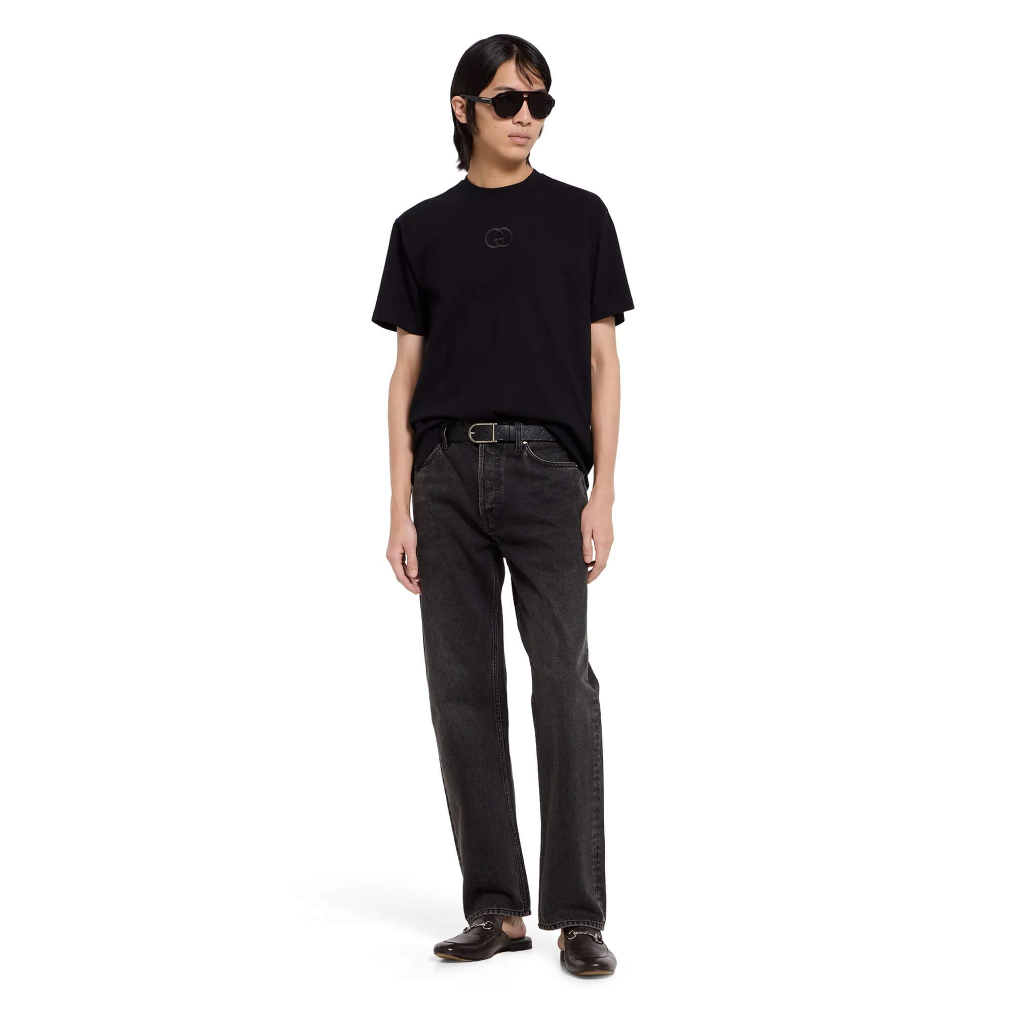 Gucci Reversible Belt With Rounded Buckle