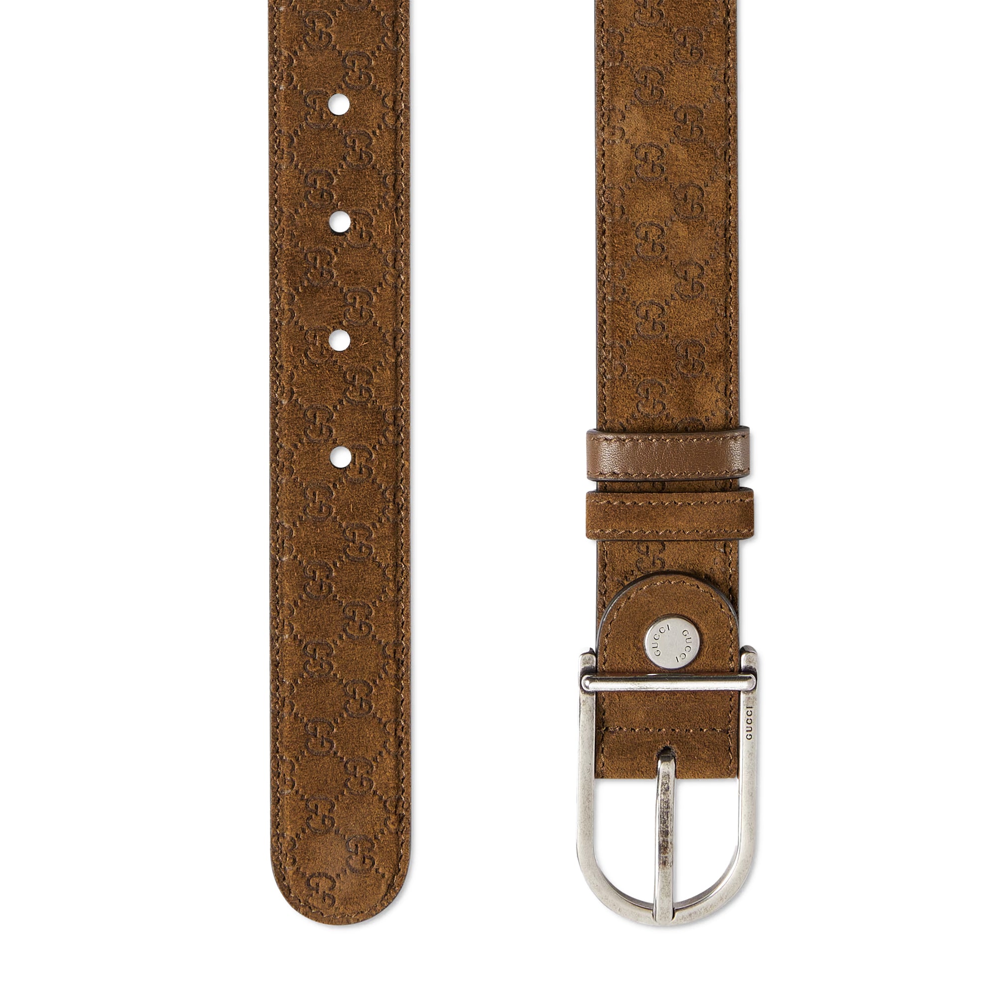 Gucci Reversible Belt With Rounded Buckle
