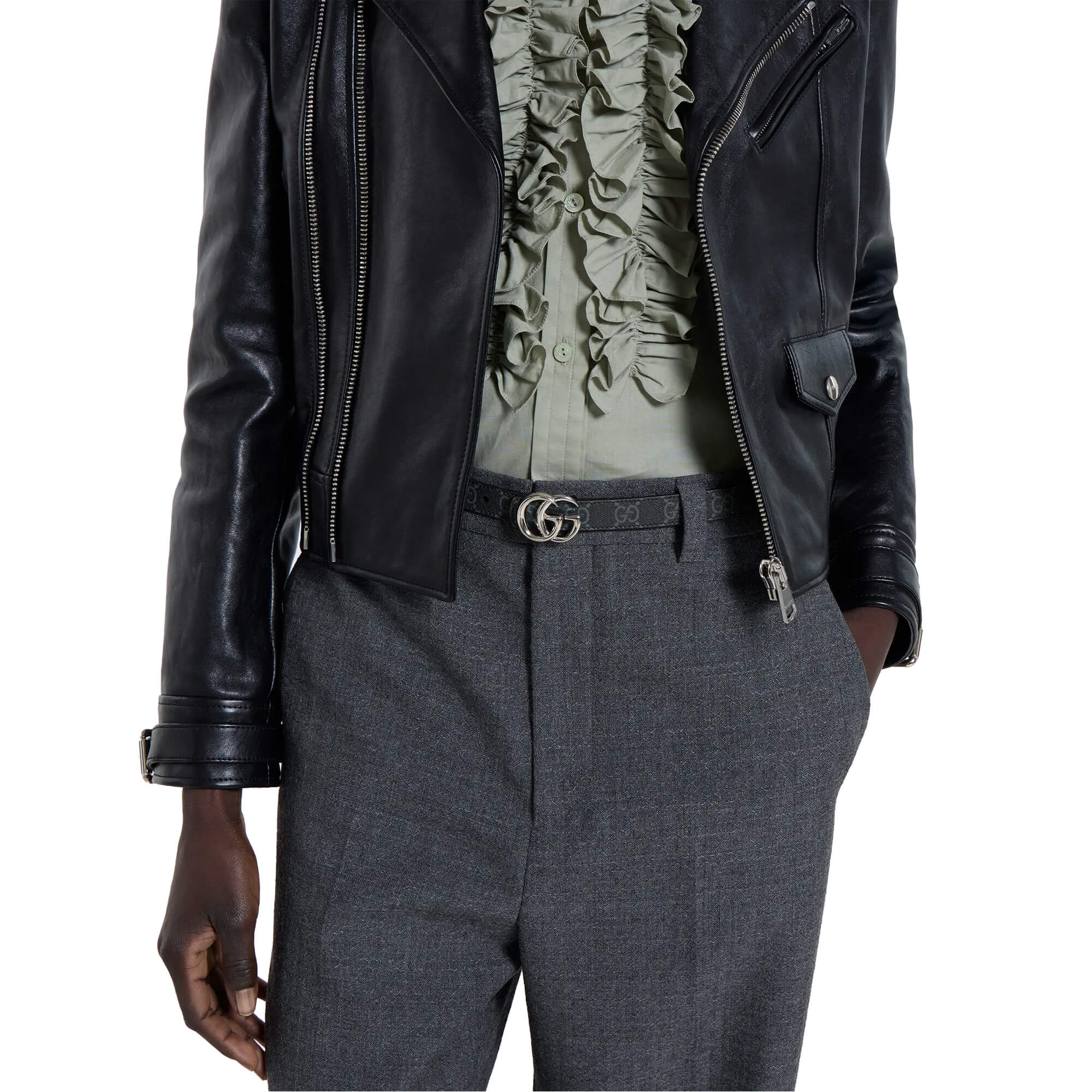 Gucci Reversible GG Marmont Thin Belt