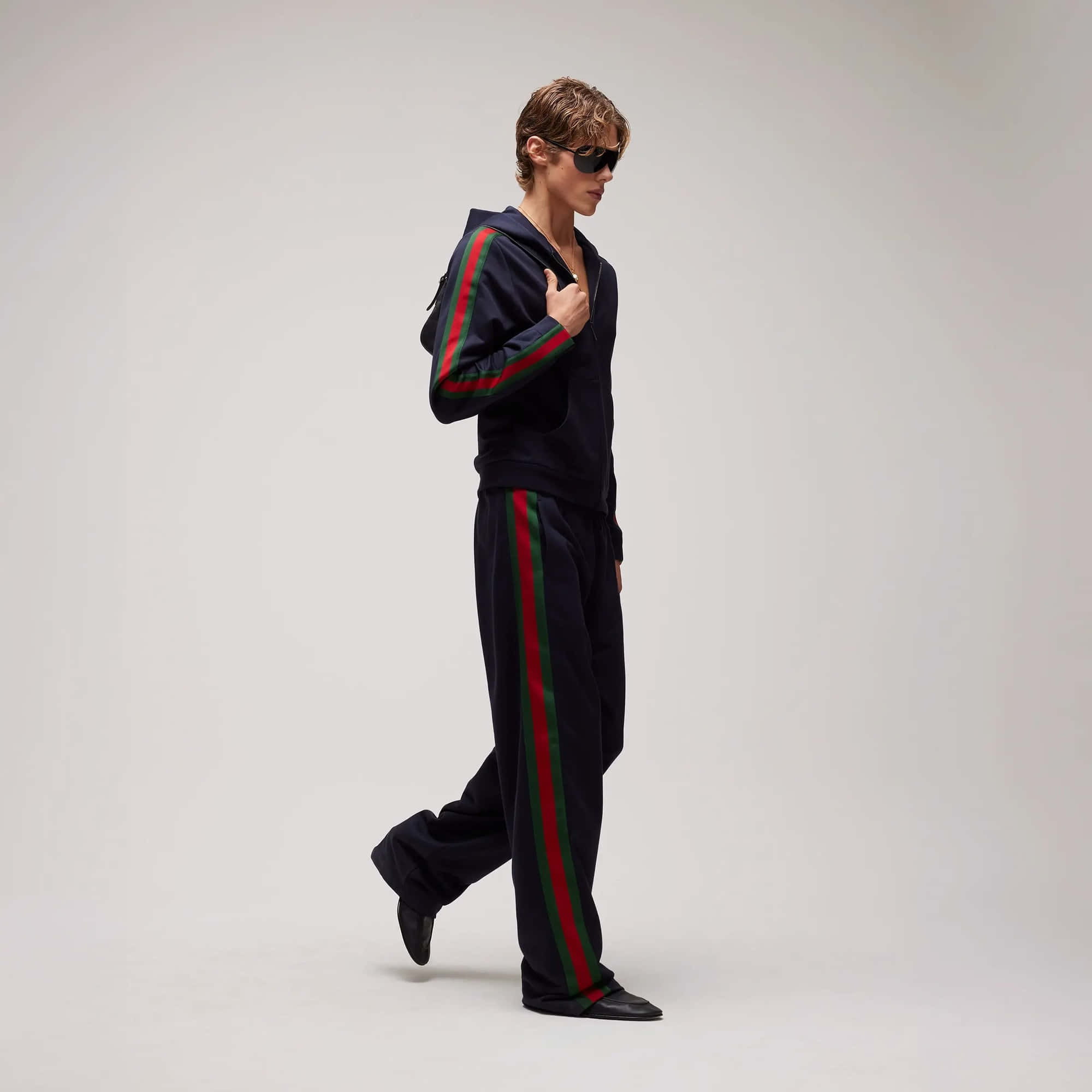 Gucci Silk Cotton Jersey Zip Jacket
