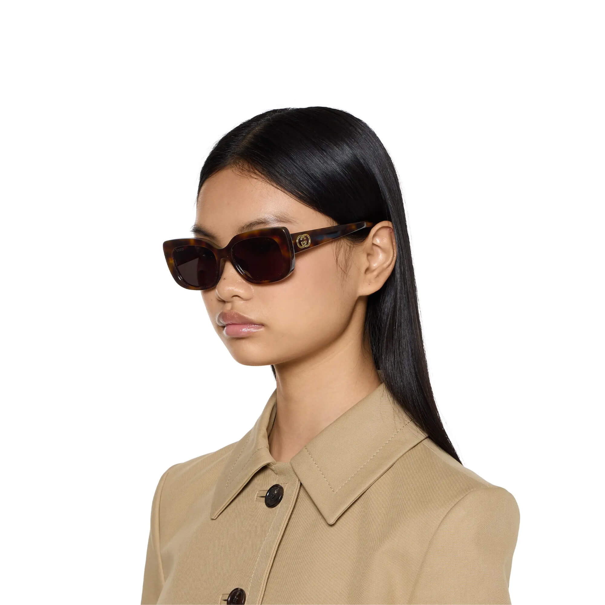 Gucci Oval Frame Sunglasses