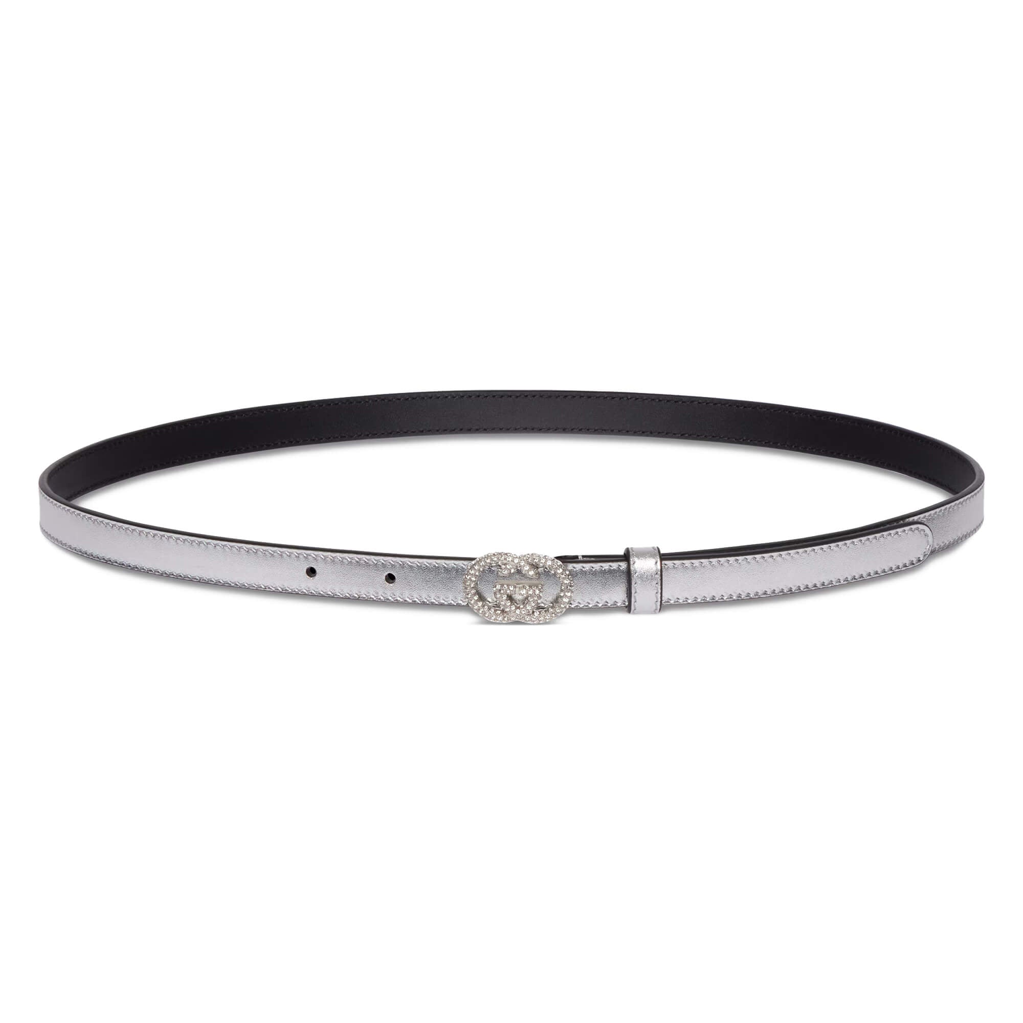 Gucci Thin Belt With Interlocking G Buckle