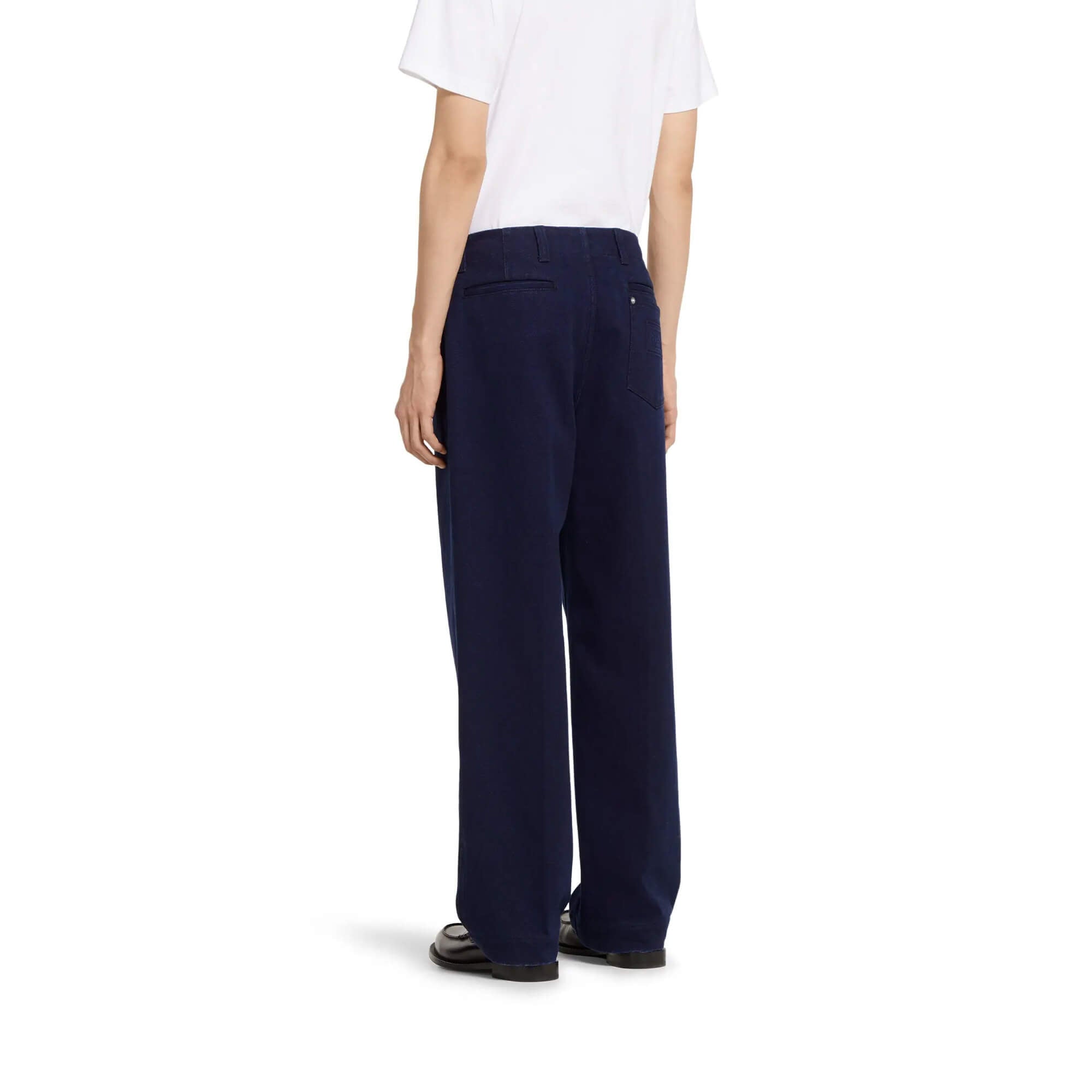 Gucci Washed Denim Pant With Embossed Label