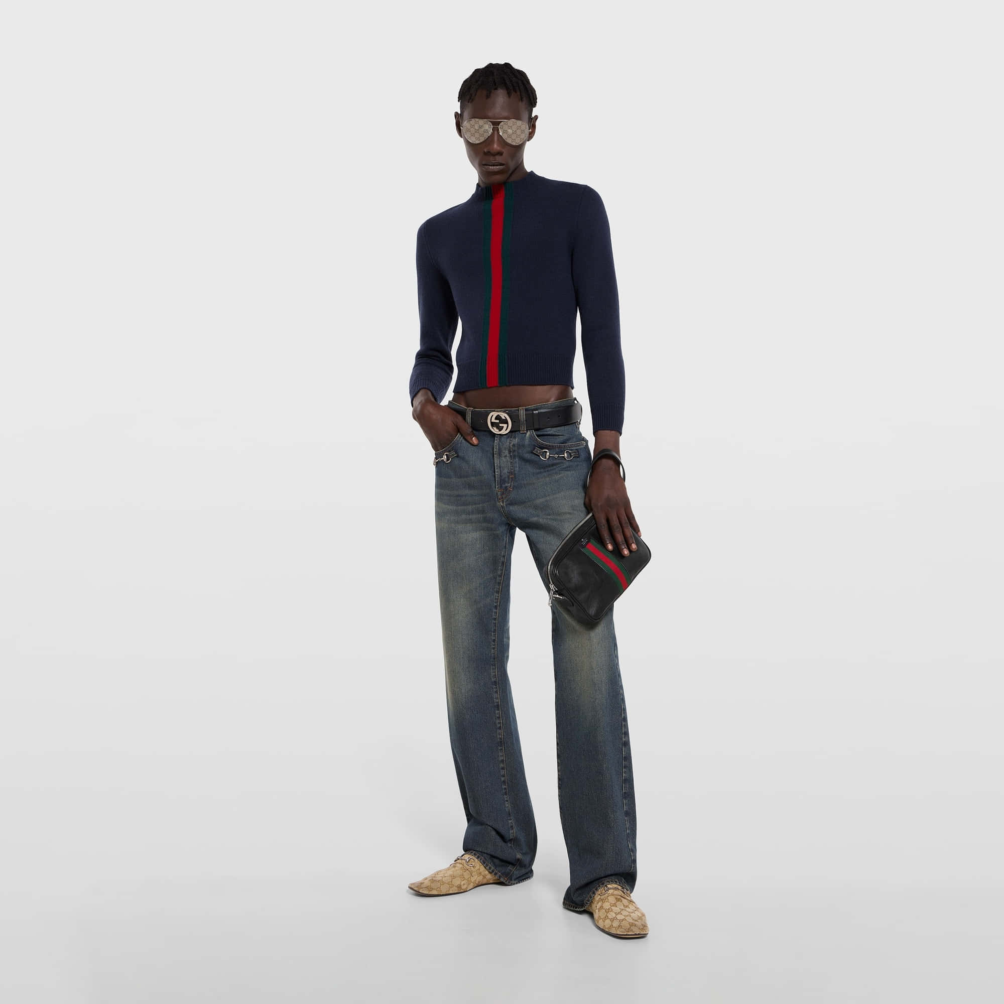 Gucci Web Trademark Small Crossbody Bag