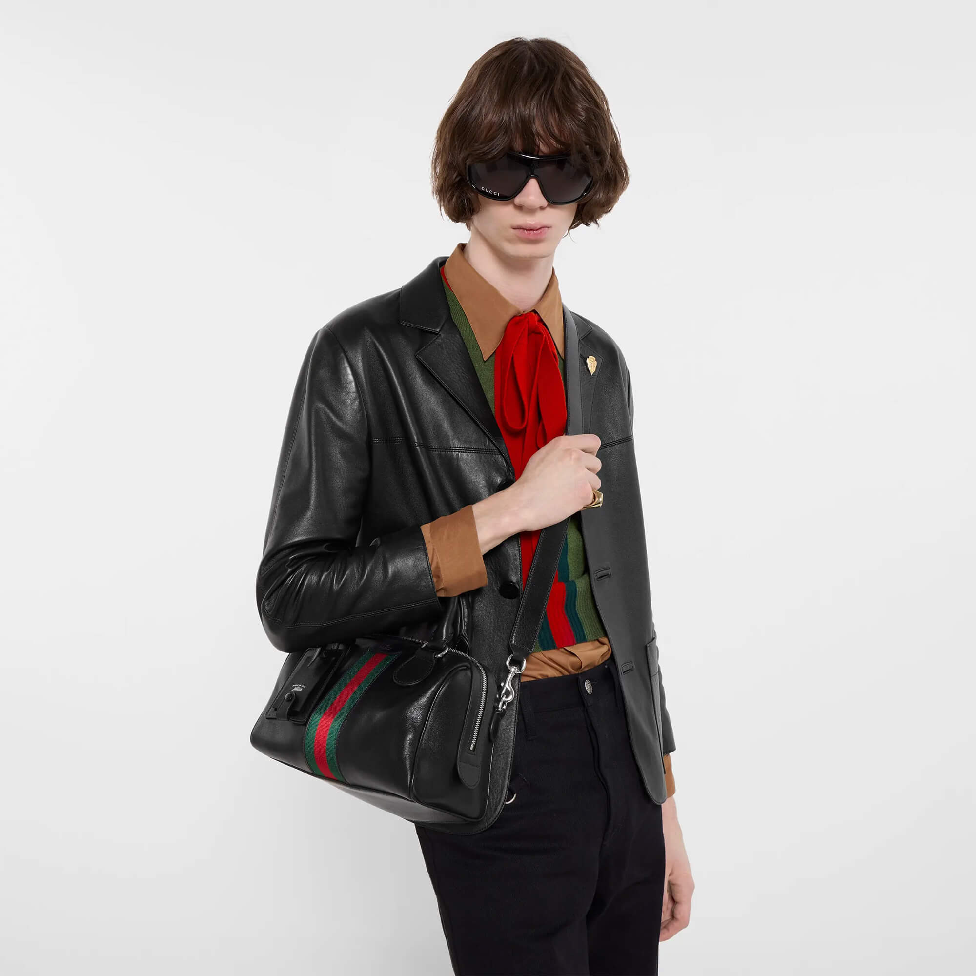 Gucci Web Trademark Small Duffle Bag