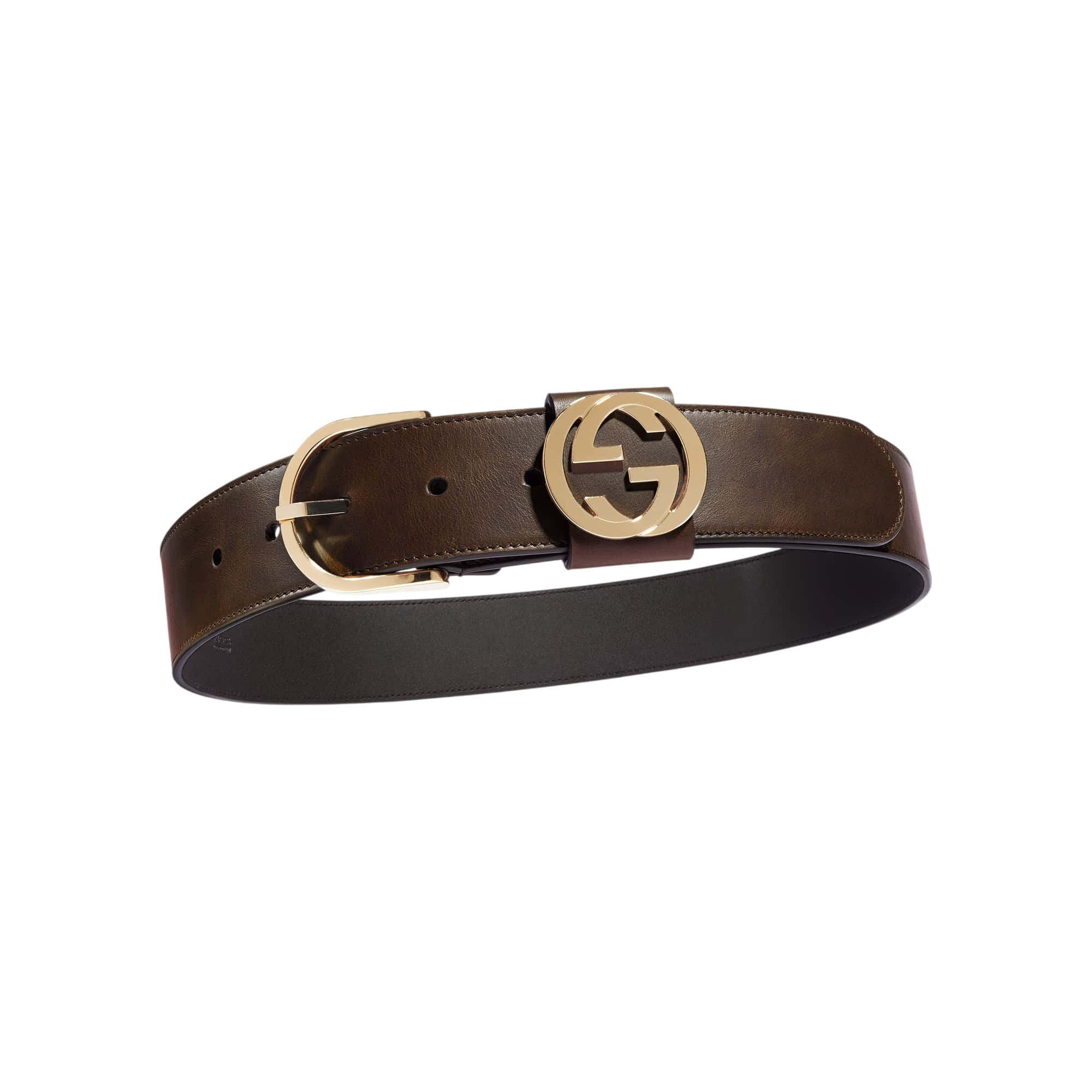 Gucci Wide Belt With Round Buckle