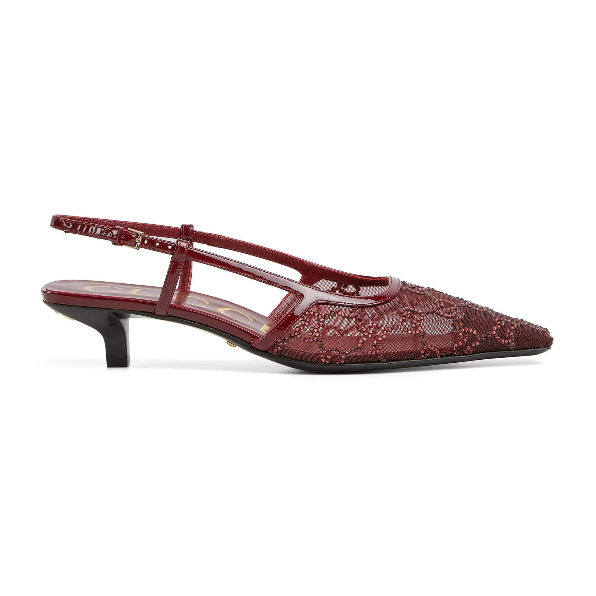 Gucci Women's GG Crystal Slingback Pump