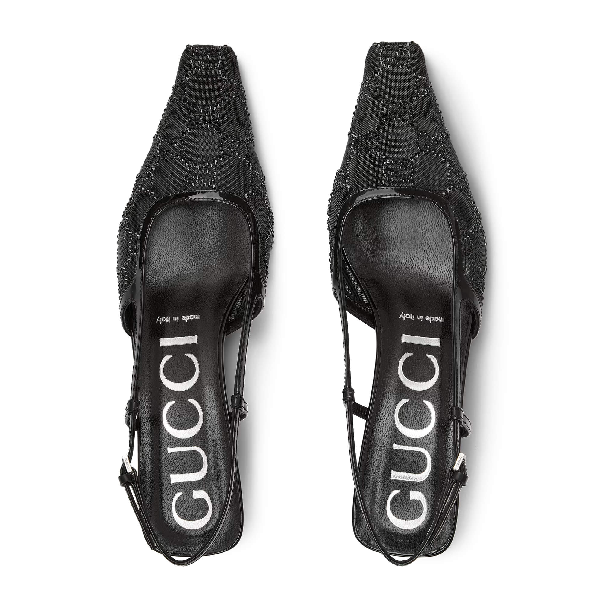 Gucci Women's GG Crystal Slingback Pump