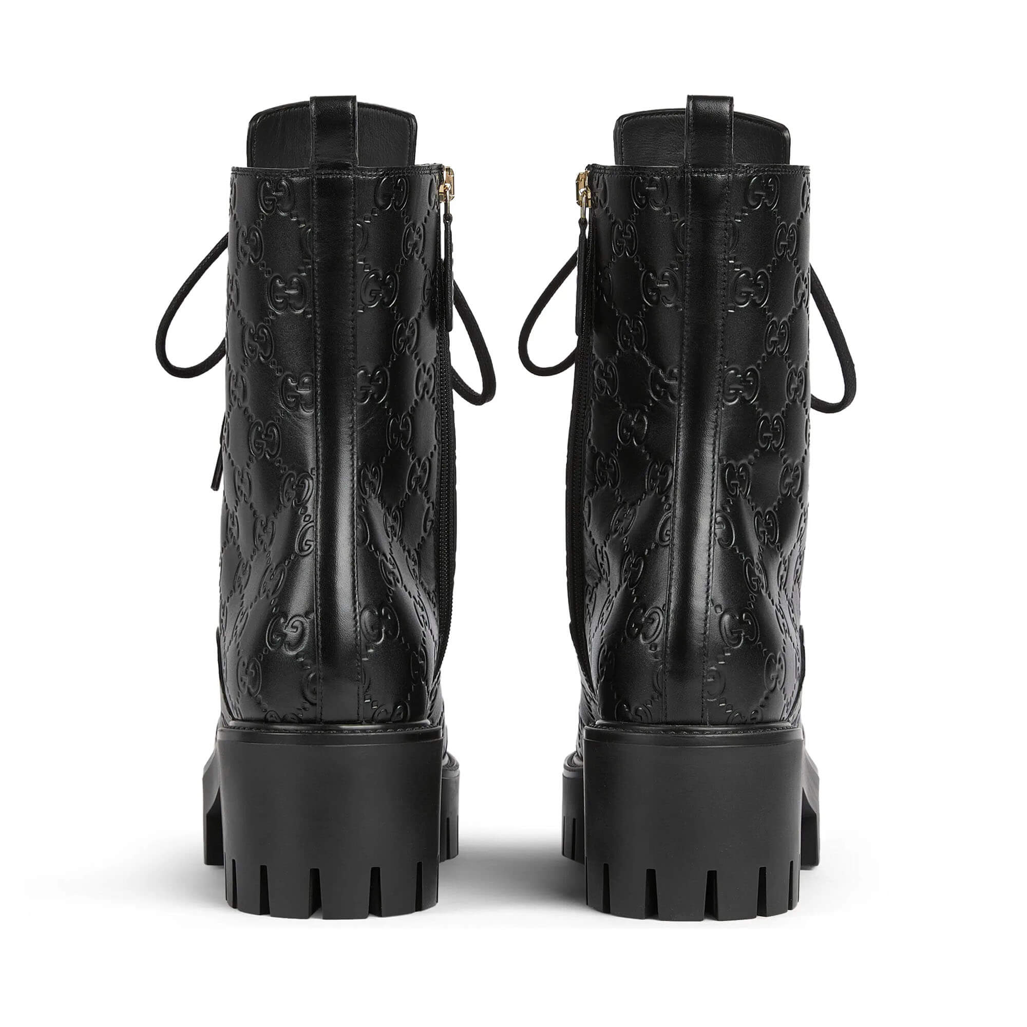 Gucci Women's Lace-up Ankle Boot With GG