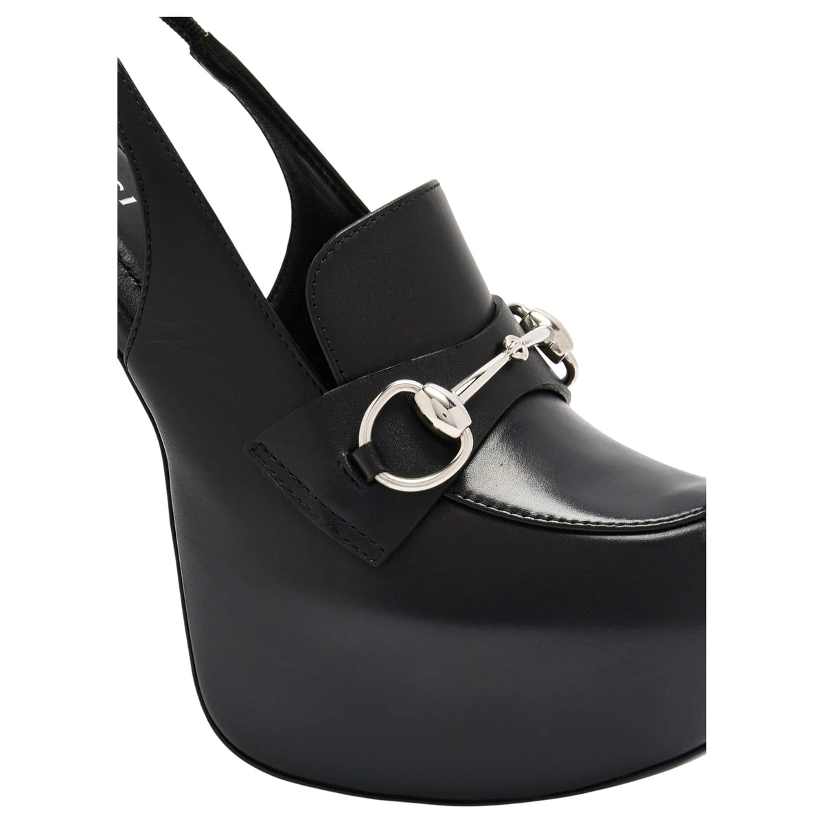 Gucci Womens Platform Slingback With Horsebit