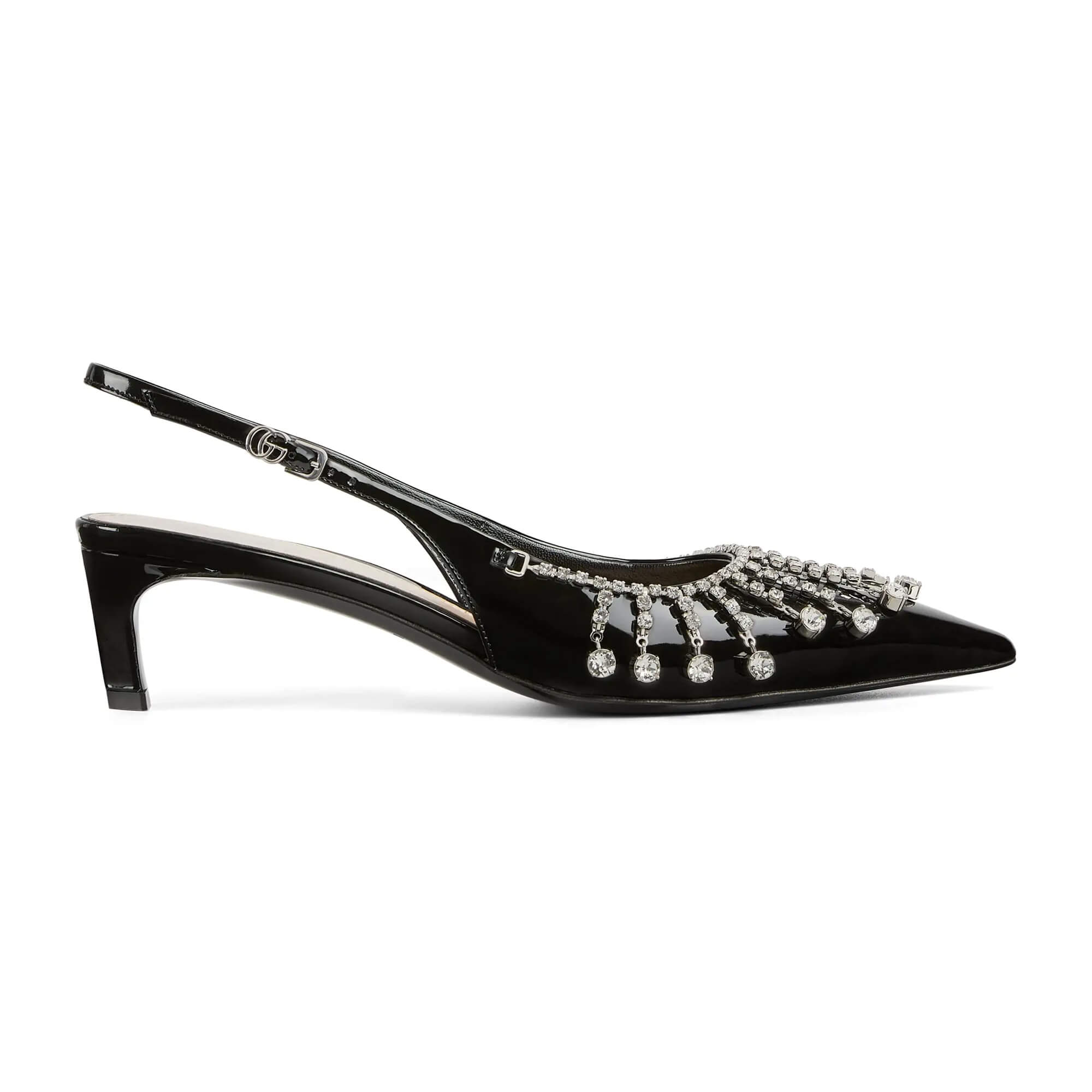 Gucci Women's Pump With Crystal Chain